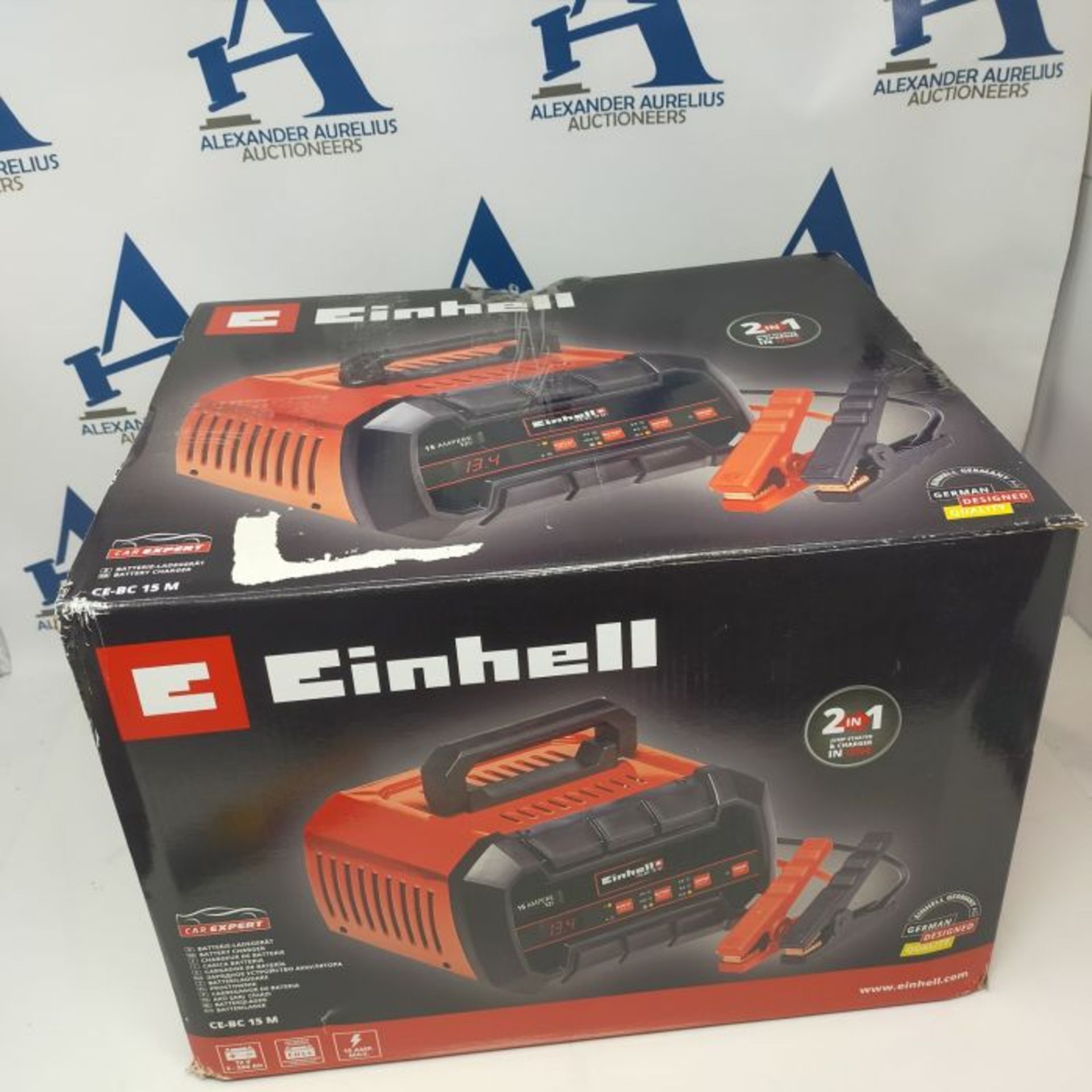 RRP £97.00 Einhell Battery Charger CE-BC 15 m (For Gel, AGM, Zero/Low Maintenance Lead-Acid Batte - Image 2 of 3