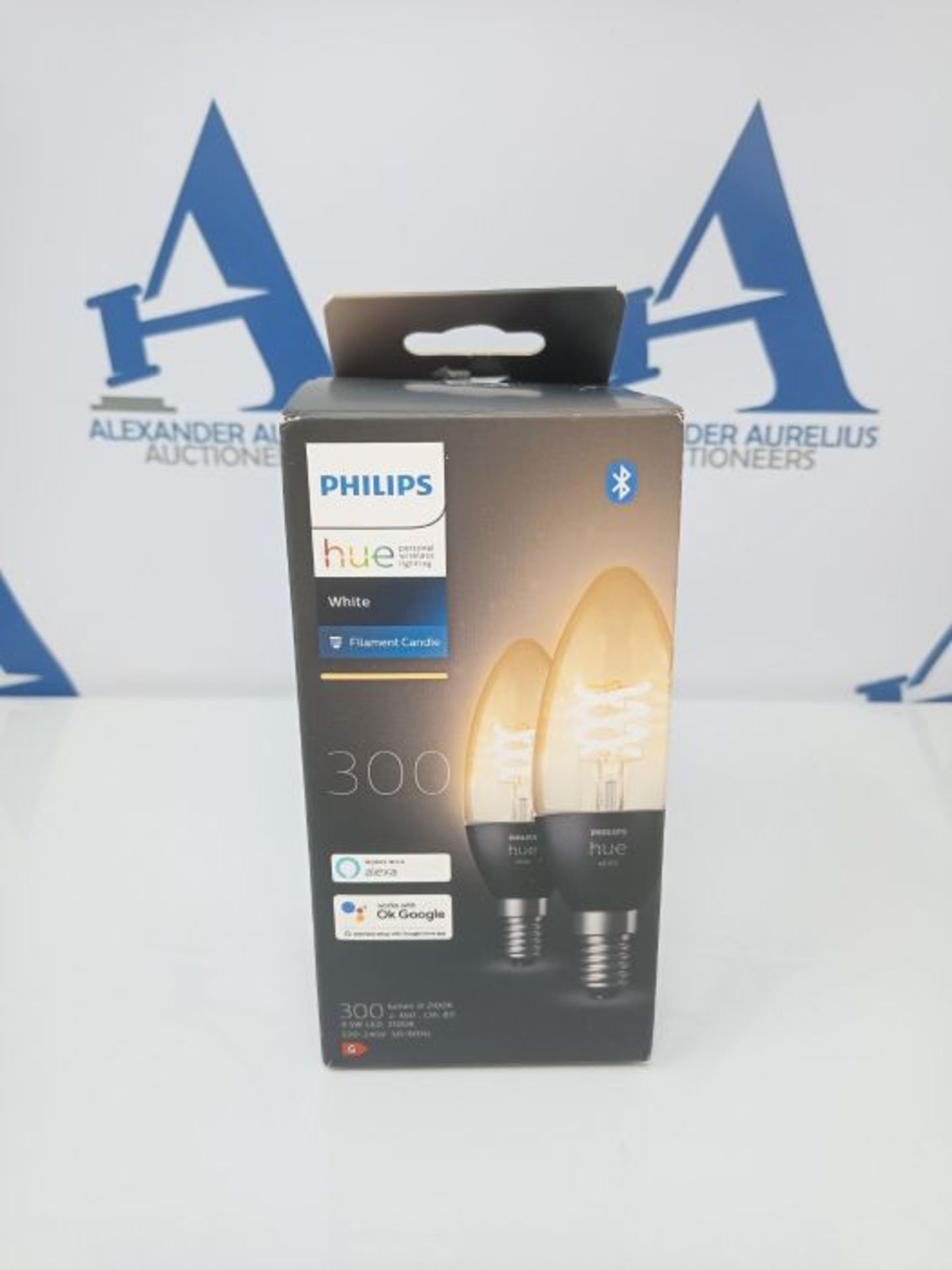 Philips Hue White 2 Lampadine LED Smart, con Bluetooth, Attacco E14, 4.5 W, Dimmerabil
