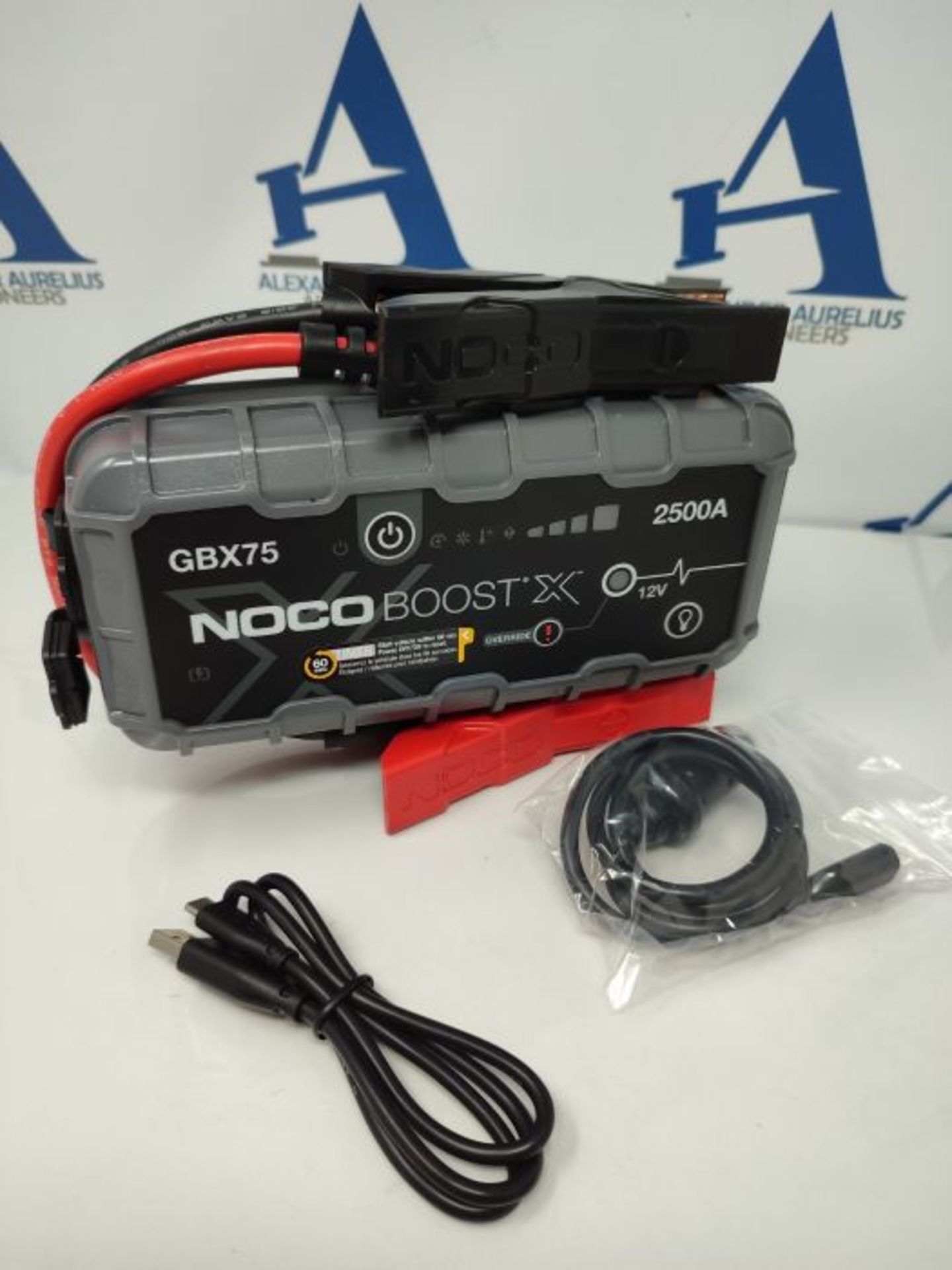 RRP £219.00 NOCO Boost X GBX75 2500A 12V UltraSafe Portable Lithium Car Jump Starter, Heavy-Duty B - Image 3 of 3