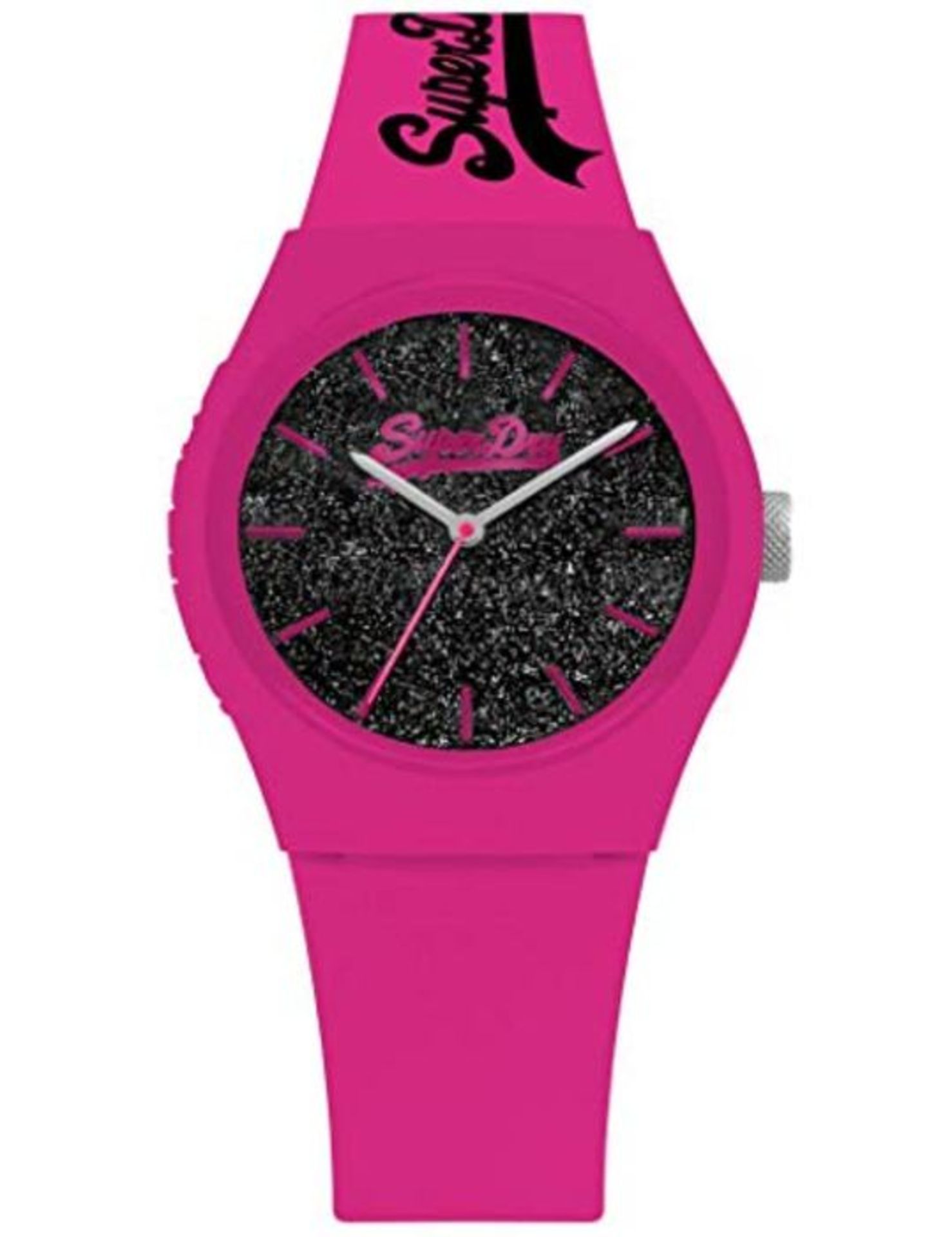 Superdry Womens Analogue Quartz Watch with Silicone Strap SYL001BP