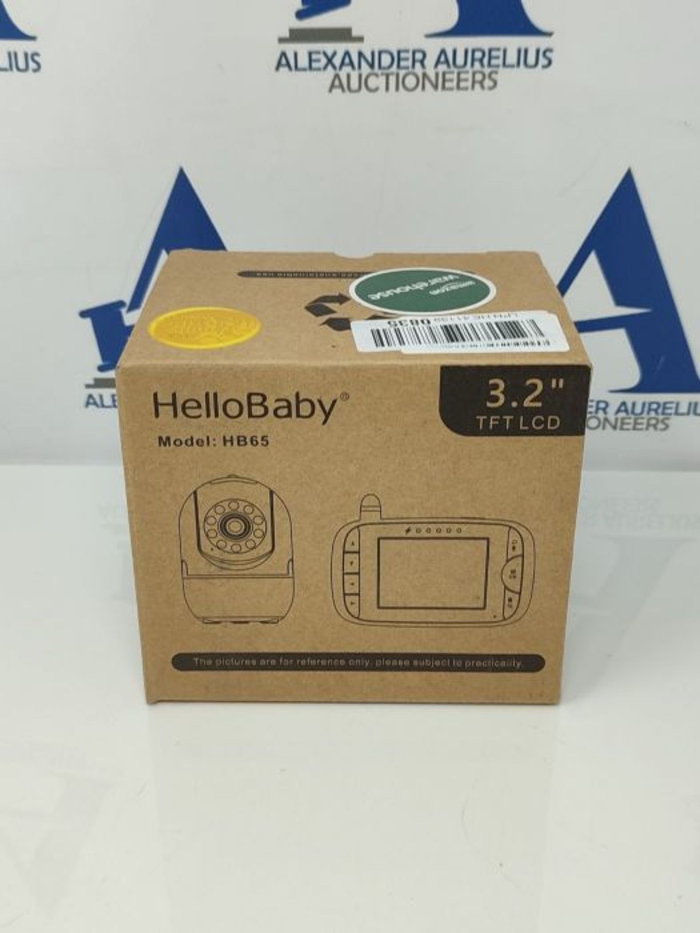 RRP £75.00 HelloBaby Baby Monitor with Camera HB65 3.2 Inch Display Baby Monitor 360 Degree Viewi - Image 2 of 3