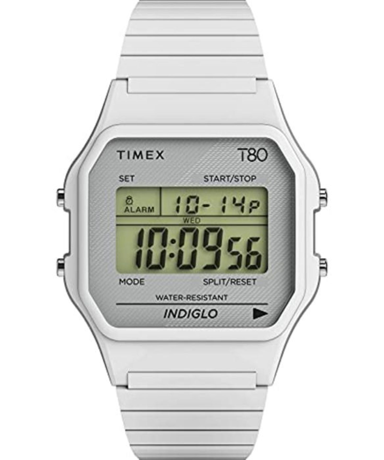 RRP £69.00 Timex Unisex Digital Quarz Uhr mit Edelstahl Armband TW2U93700