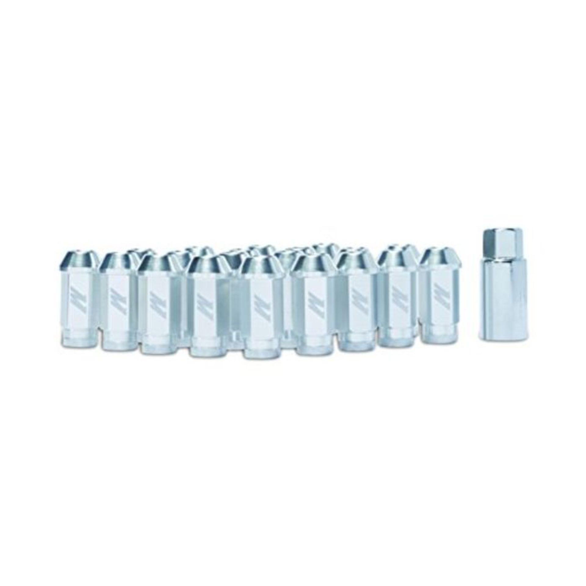 Mishimoto MMLG-125-LOCKSL Aluminum Locking Lug Nuts, M12 x 1.25, Silver