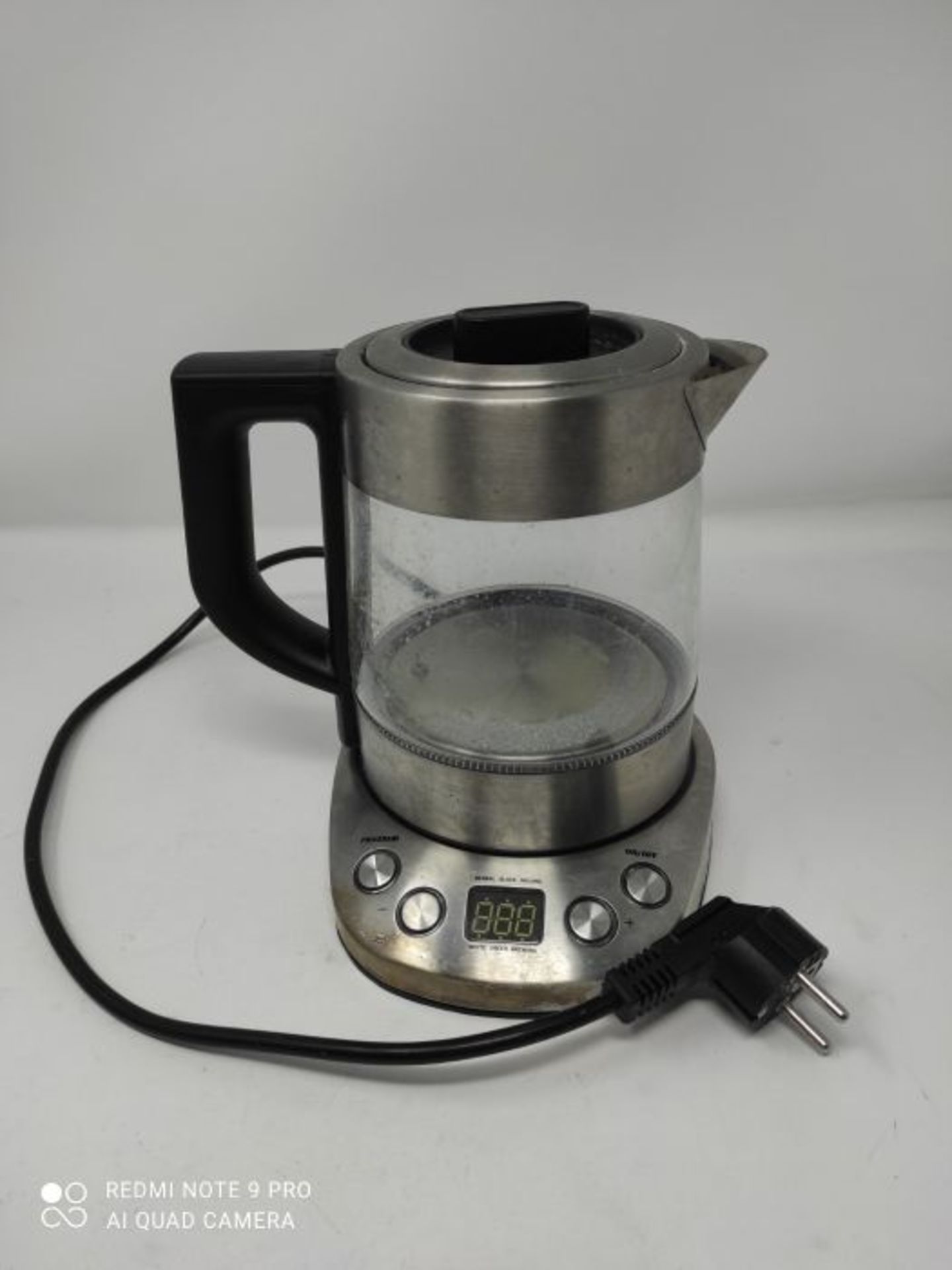 RRP £52.00 Severin Deluxe Mini Kettle for Cooking Water and Tea with 2000 W of Power WK 3473, Gla - Image 2 of 2