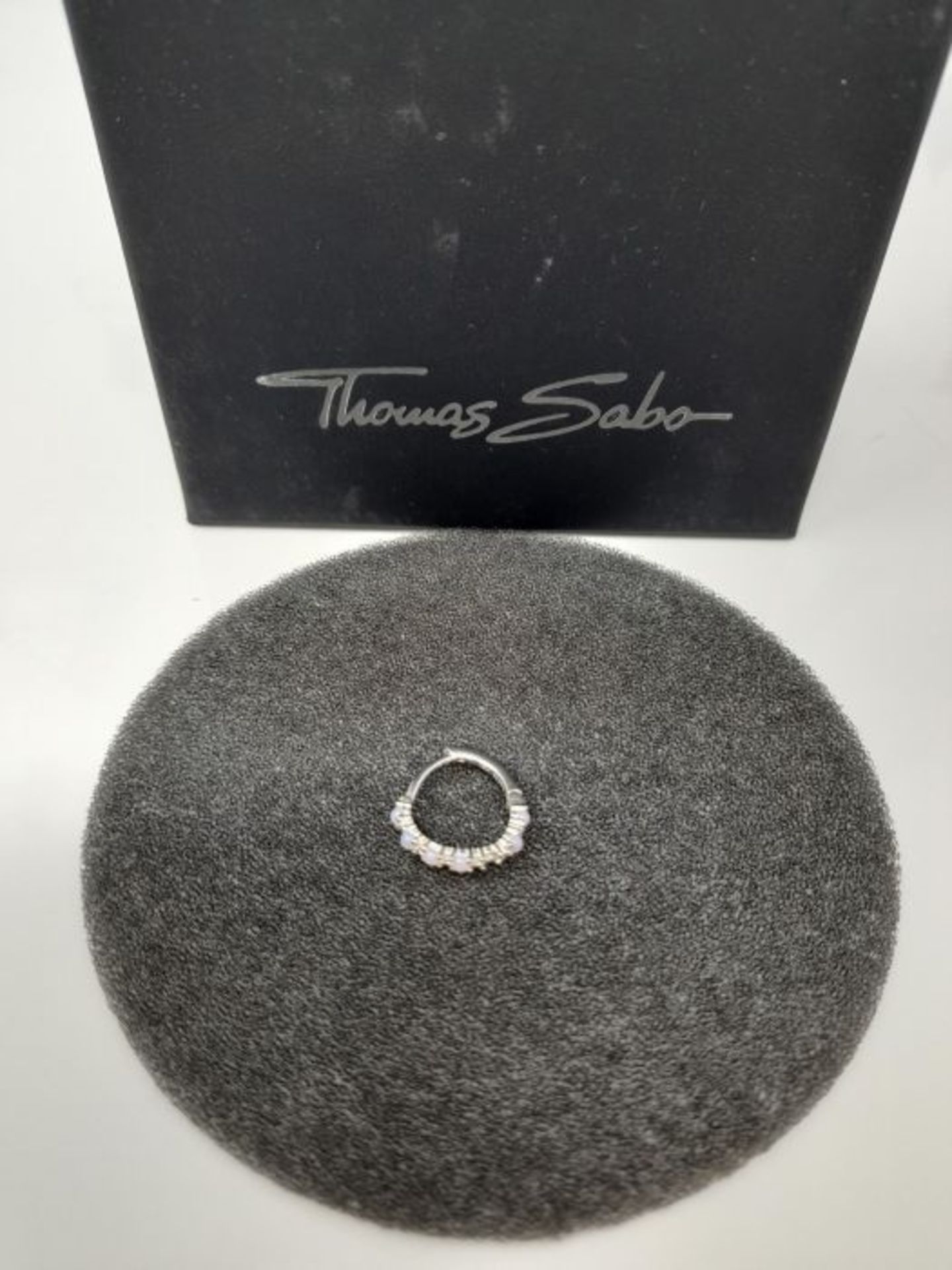 [INCOMPLETE] THOMAS SABO Women's 925 Sterling Silver 15mm Single Hoop Earrings with Pi - Image 2 of 3
