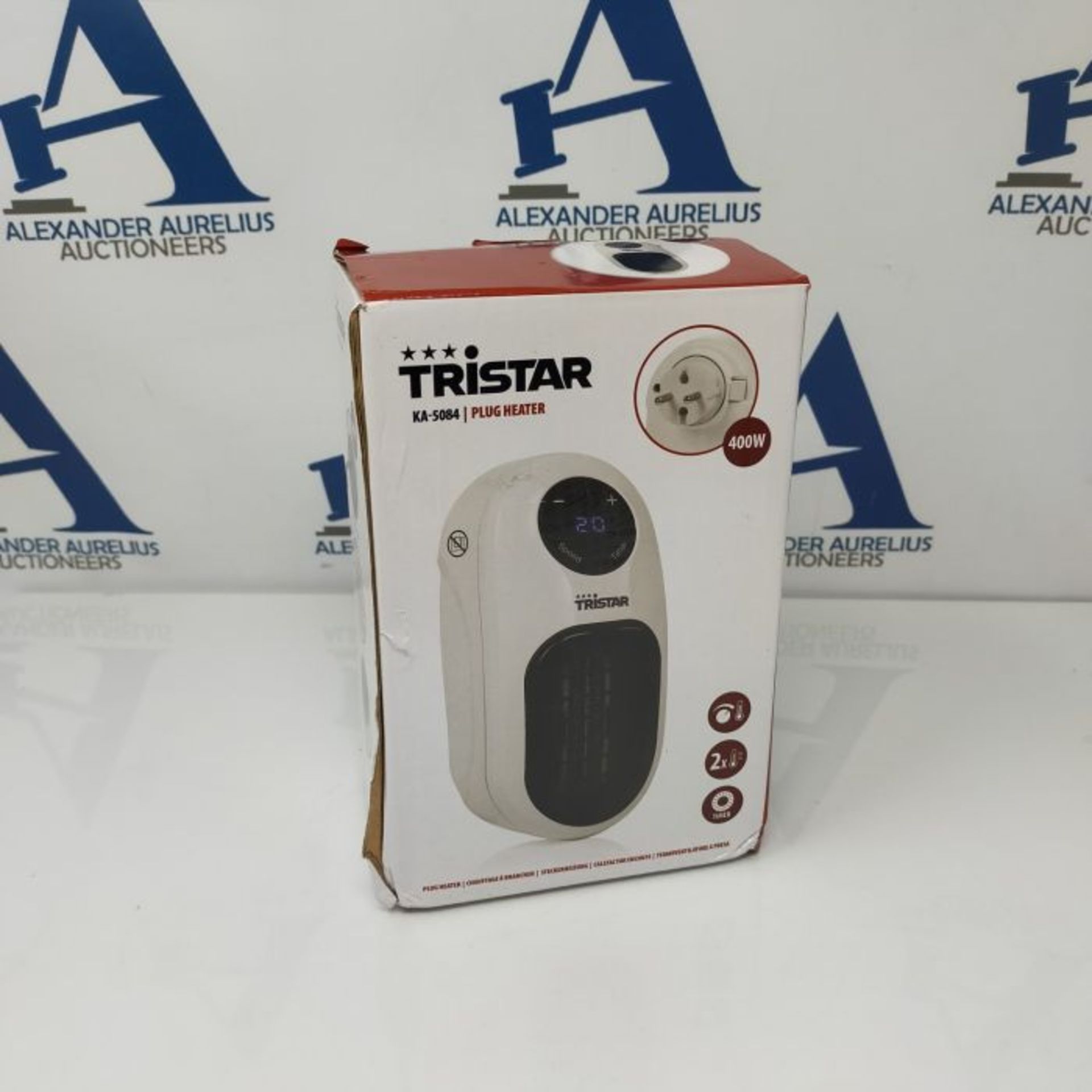 Tristar Plug heating - 400 Watt, 2 selectable speed levels, PTC ceramic, 12 hour timer - Image 2 of 3