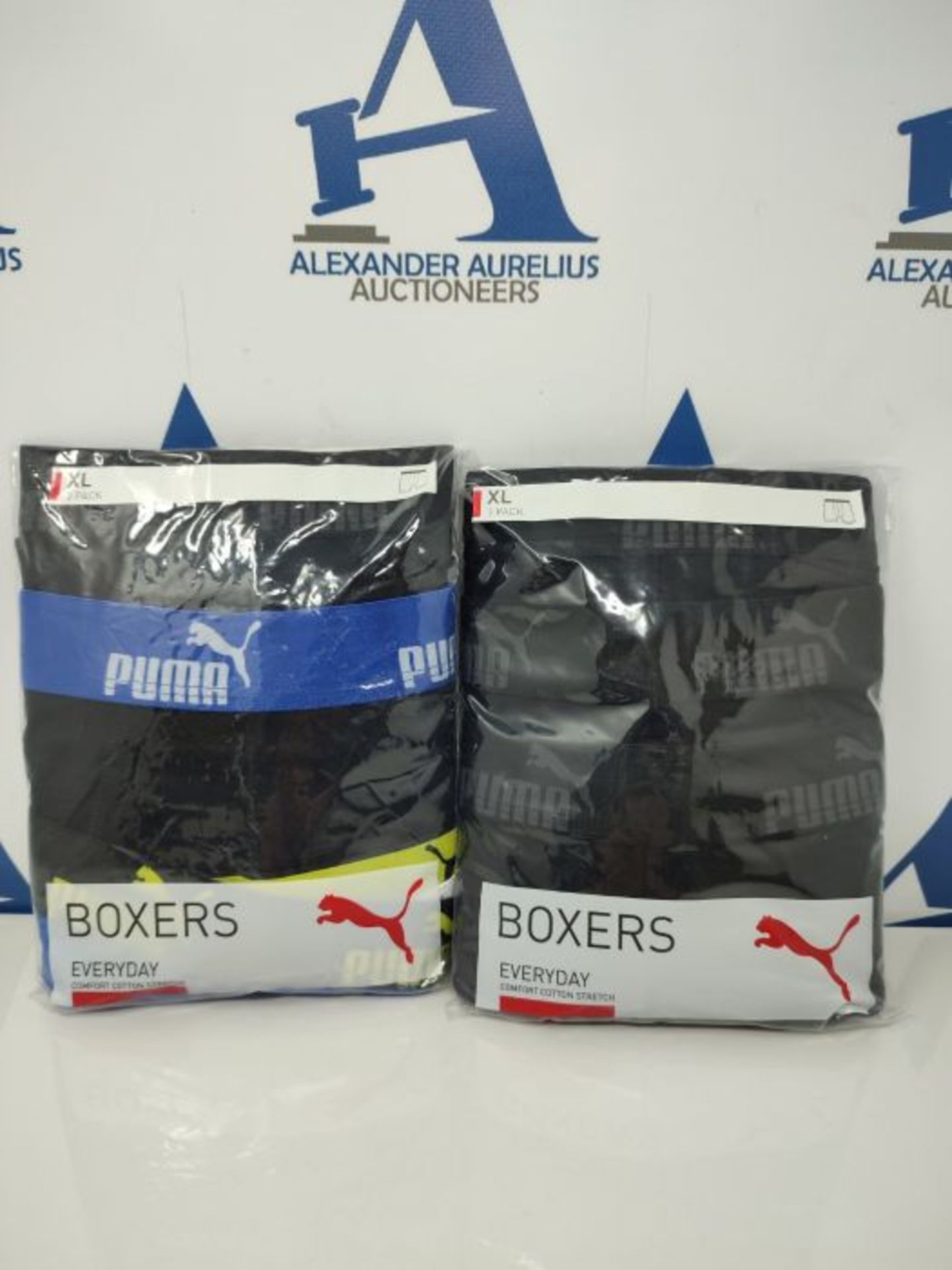 Puma Limited Statement Edition Men's Boxer Shorts Pack of 6 - Black - X-Large - Image 2 of 2