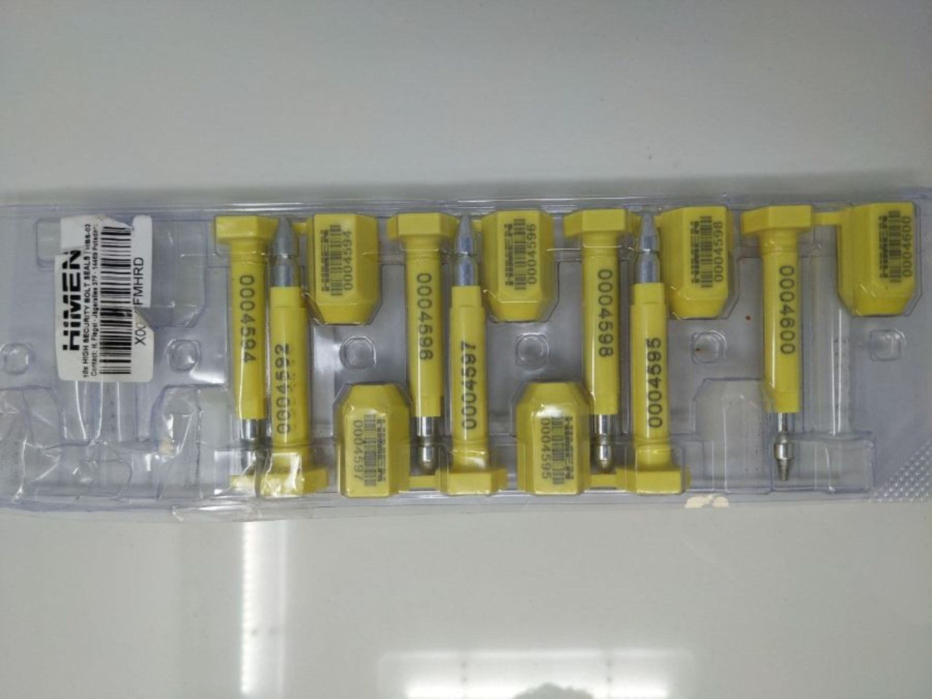 10x Bolt seals for containers from HIMEN | ISO 17712: 2013 | C-TPAT | consecutively nu - Image 2 of 3