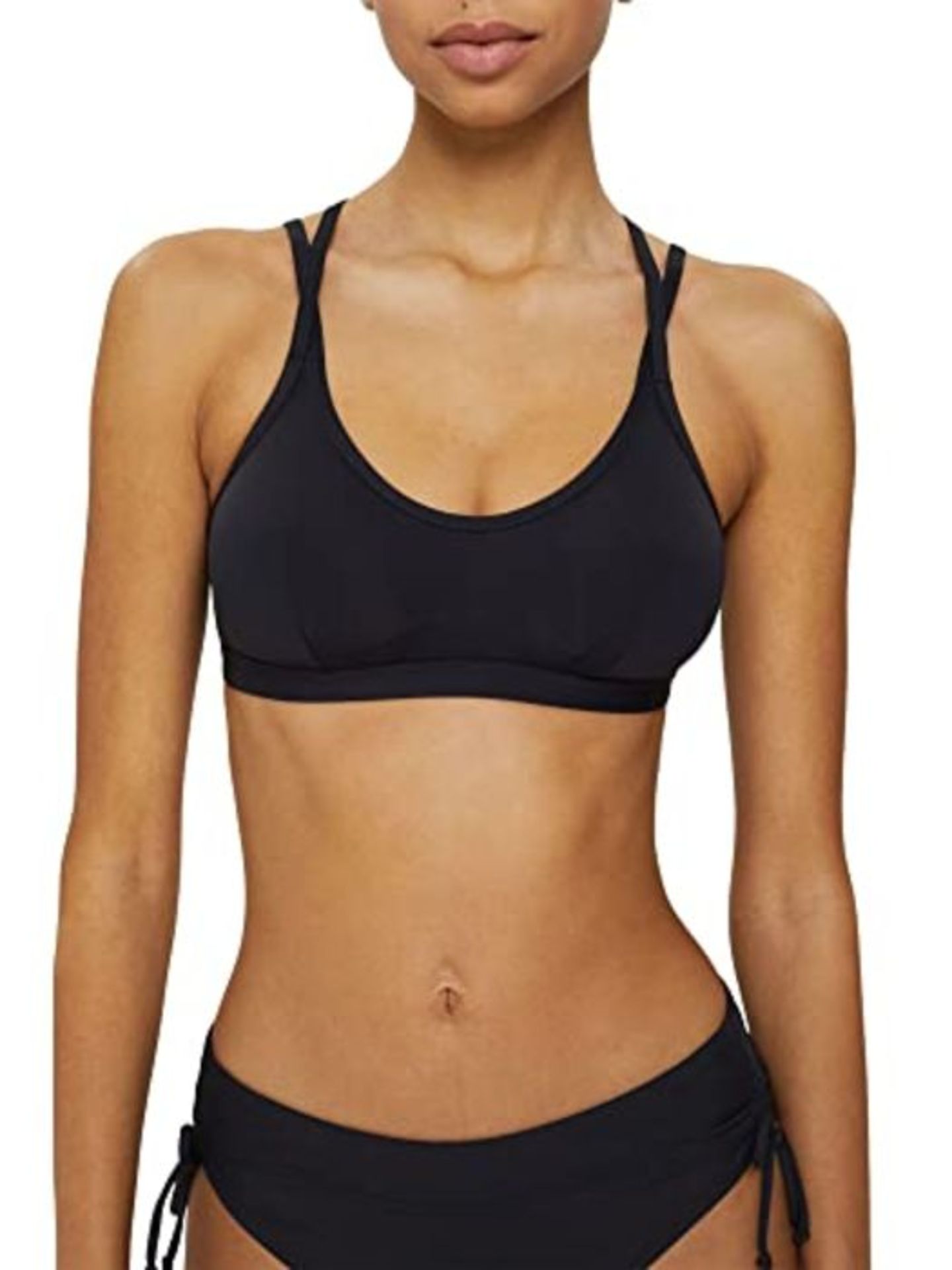 ESPRIT Bodywear Women's TURA Beach AY RCS pad.top Bikini, Black, 38