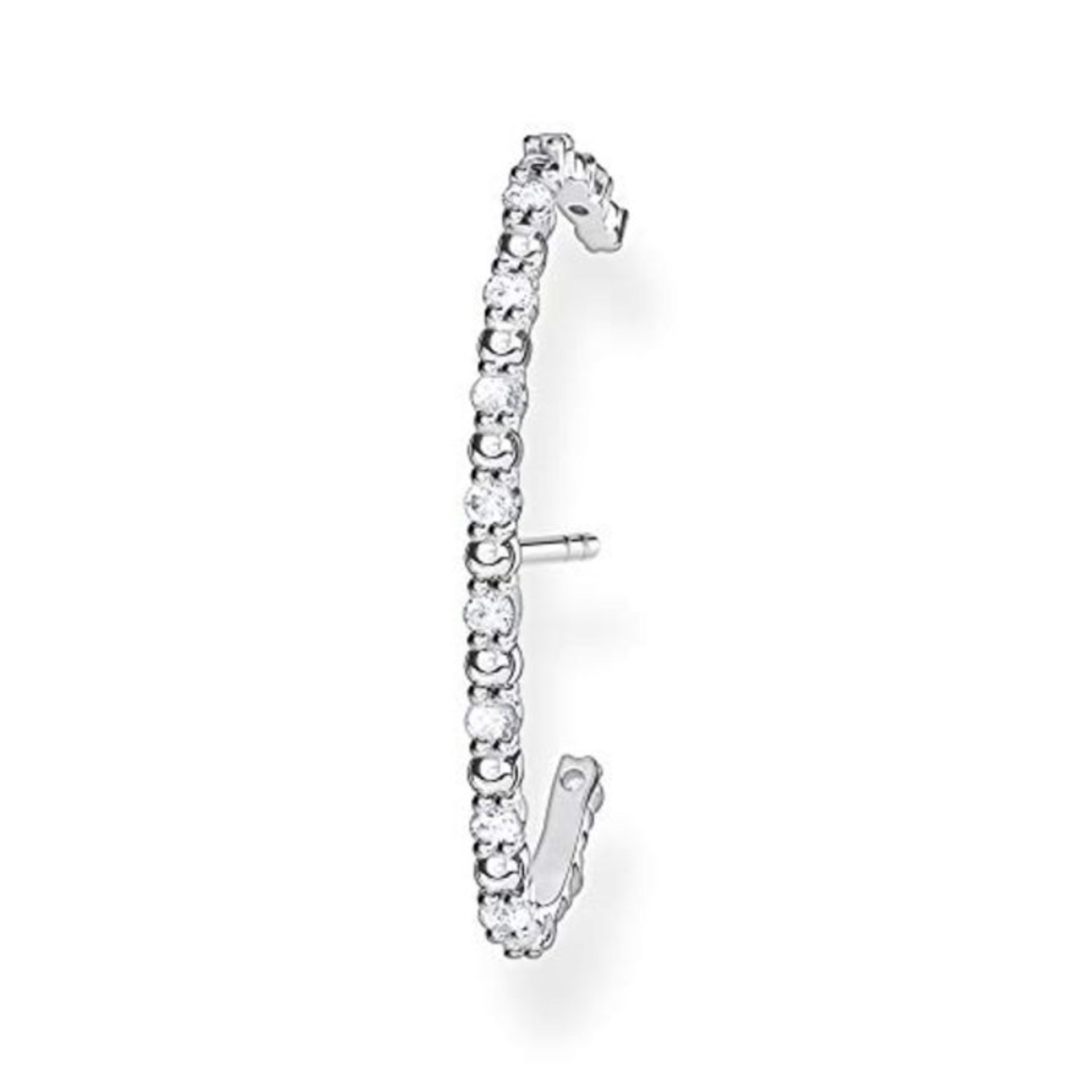 [INCOMPLETE] Thomas Sabo Women Single Stud Earring White Stones 925 Sterling Silver H2