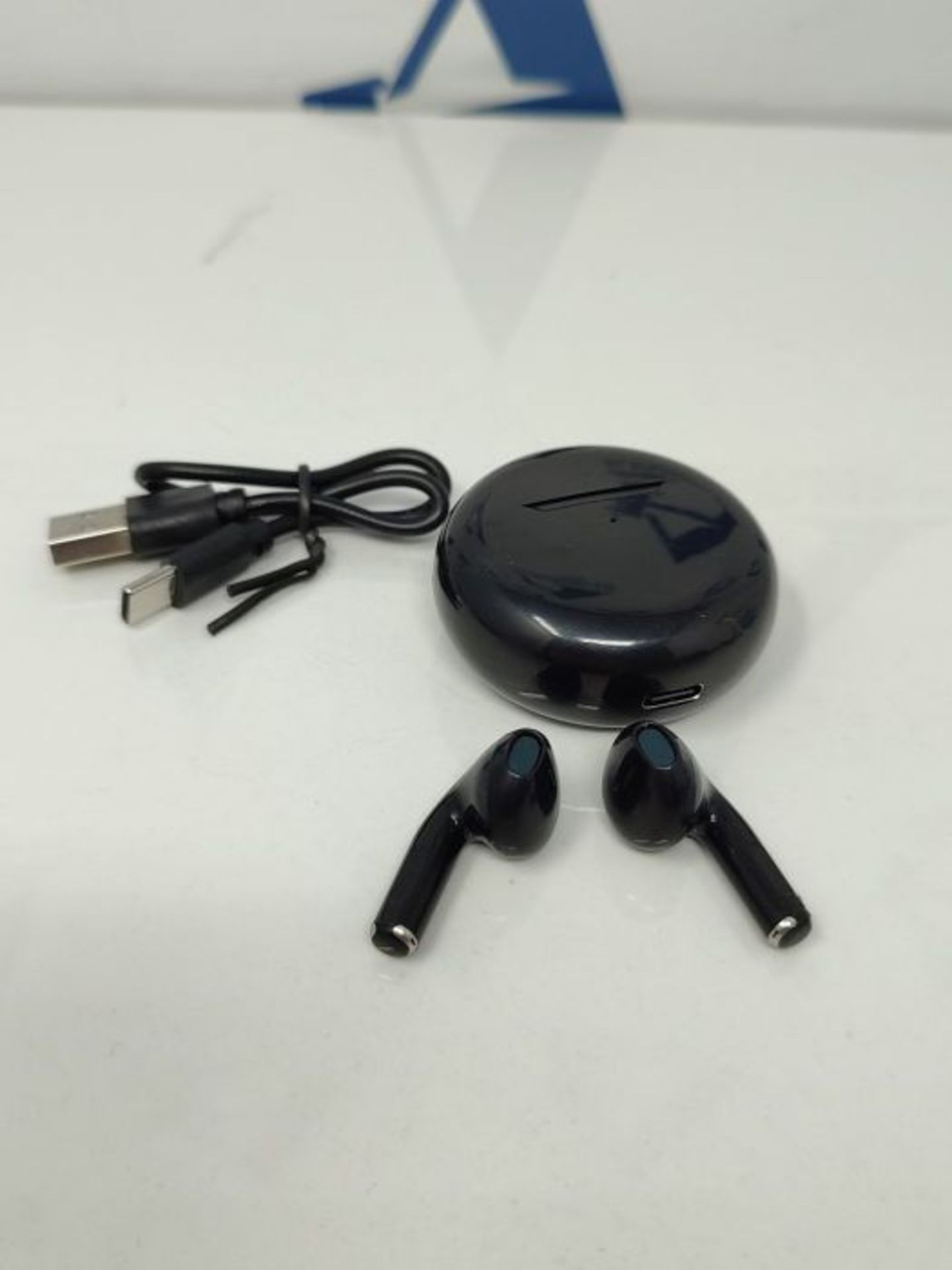 Bluetooth In-Ear Headphones, Wireless HiFi Stereo Sound, IPX5 Waterproof Wireless Head - Image 2 of 2