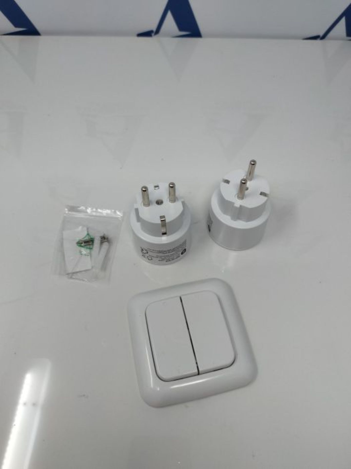 Smartwares SH4-99575 Indoor-Steckdosenschalterset mit Doppellichtschalter  Plug & C - Image 2 of 2