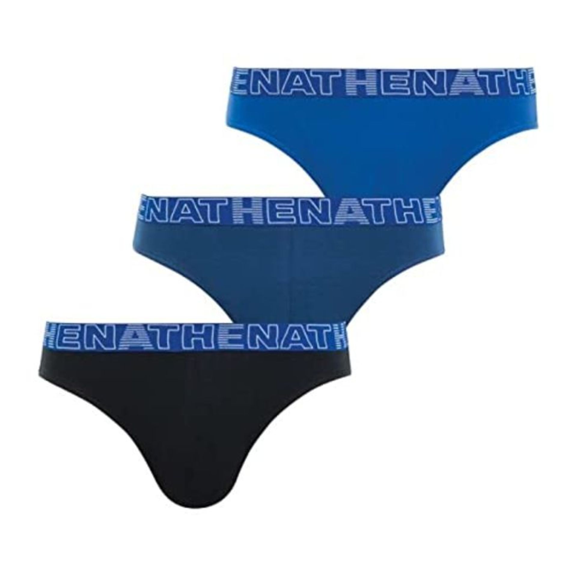 ATHENA Men's Basic Color Knickers, (Noir Marine Bleu 1910), XXX-Large (Size: 7) (Pack