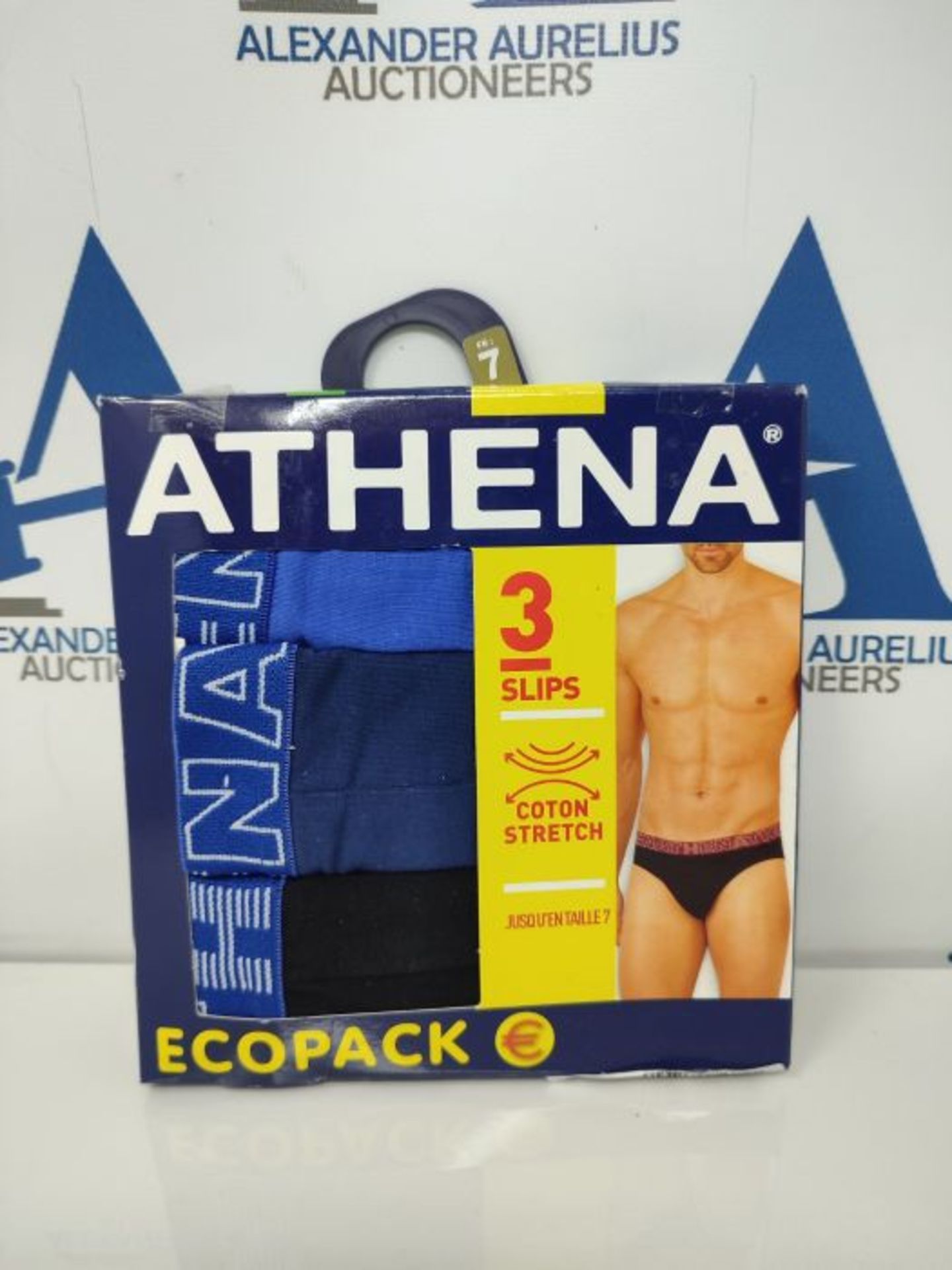 ATHENA Men's Basic Color Knickers, (Noir Marine Bleu 1910), XXX-Large (Size: 7) (Pack - Image 2 of 2