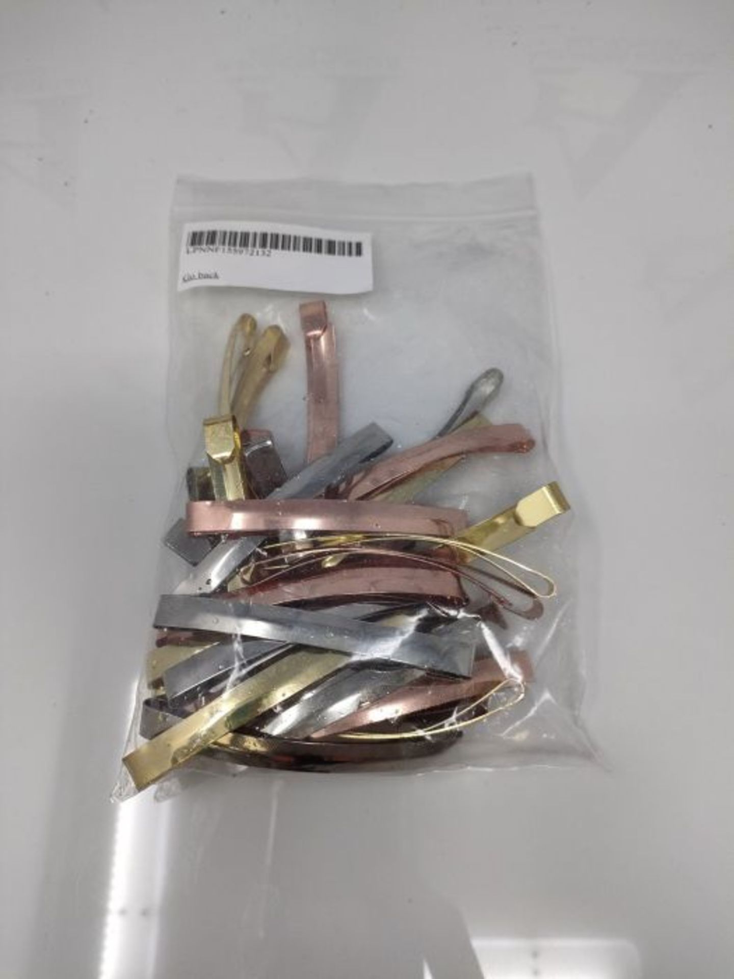 Vintage Hair Barrette Metal Slide Clasp - Gold, Silver, and Rose Gold. 30-Pack