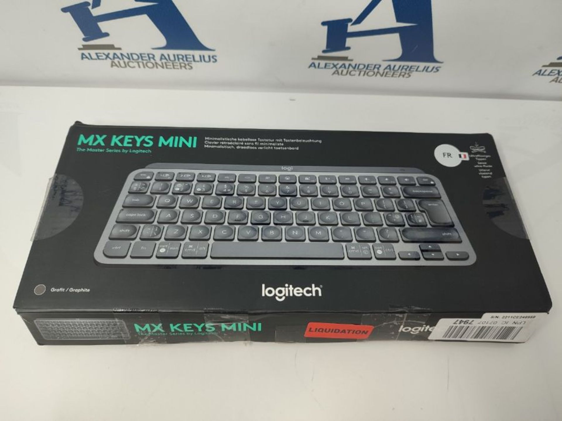 RRP £79.00 Logitech MXKEYS MINI WRLS ILLUMINATED KB GRAPHITE - FRA - CENTRAL - Image 2 of 3