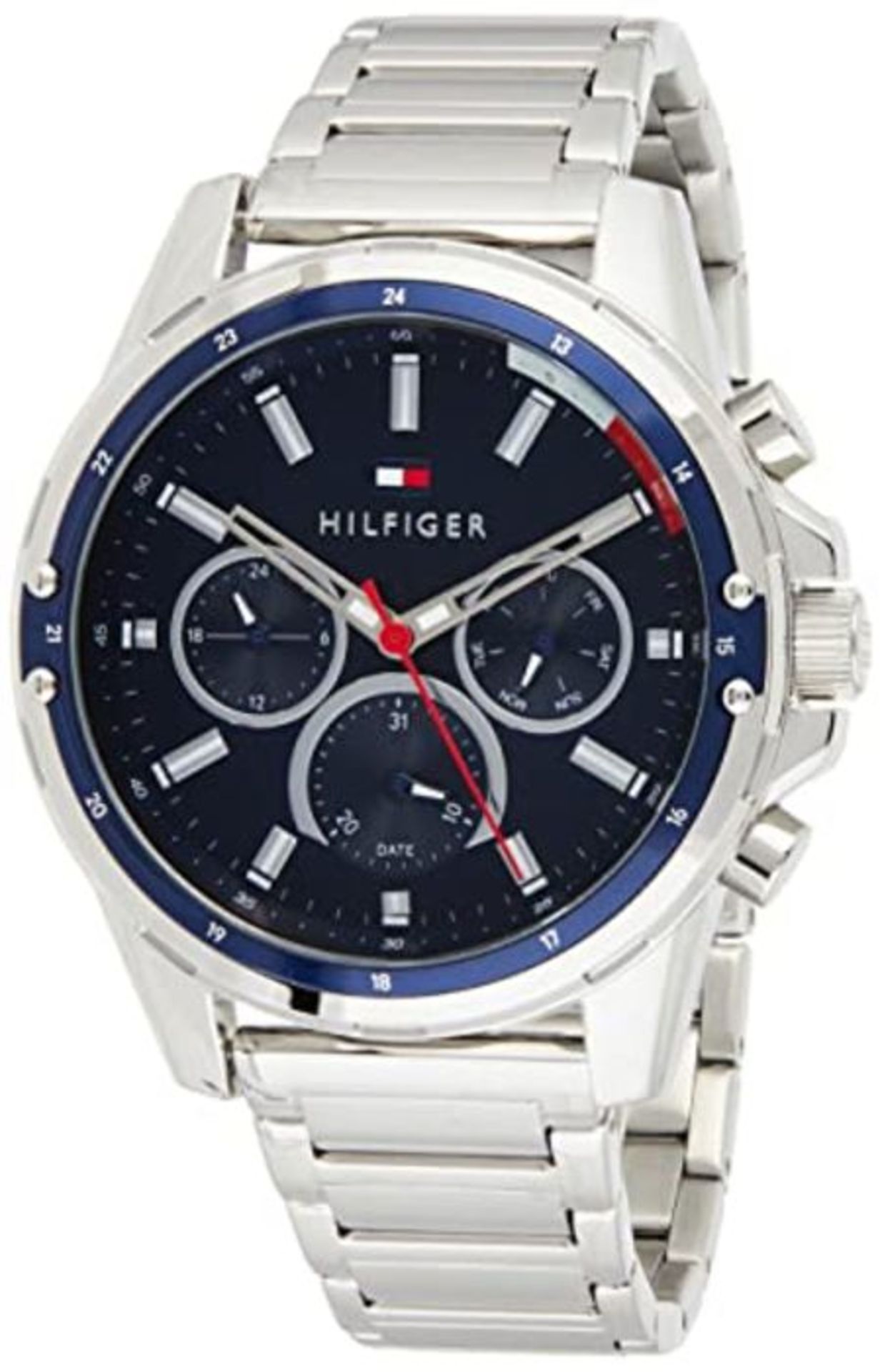 RRP £119.00 Tommy Hilfiger Men's Analogue Quartz Watch with Stainless Steel Strap 1791788