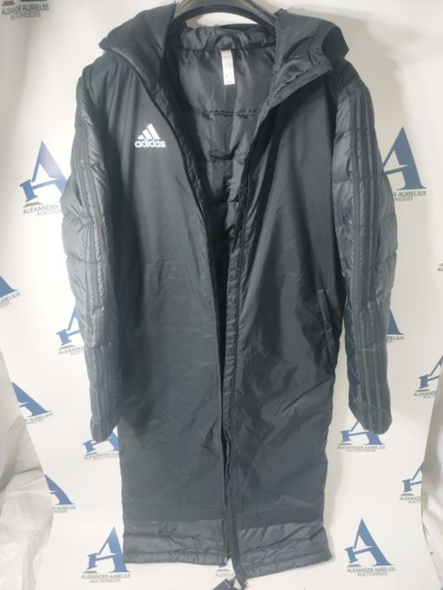 RRP £138.00 adidas Jacket 18 Winter Coat Veste Homme, Black/White, FR : S (Taille Fabricant : S) - Image 2 of 3