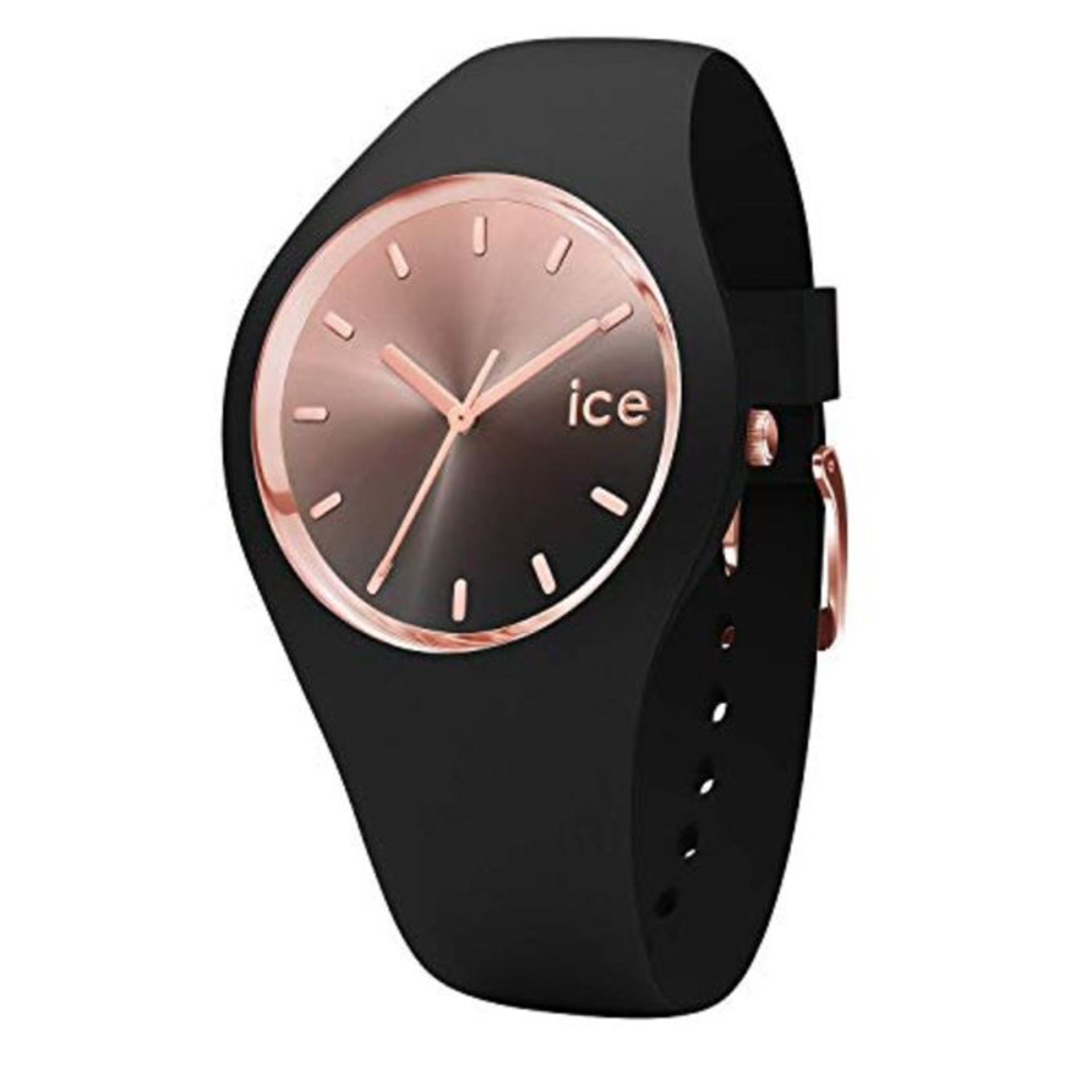 RRP £69.00 Ice-Watch - ICE Sunset Black - Women's Wristwatch with Silicon Strap - 015748 (Medium)