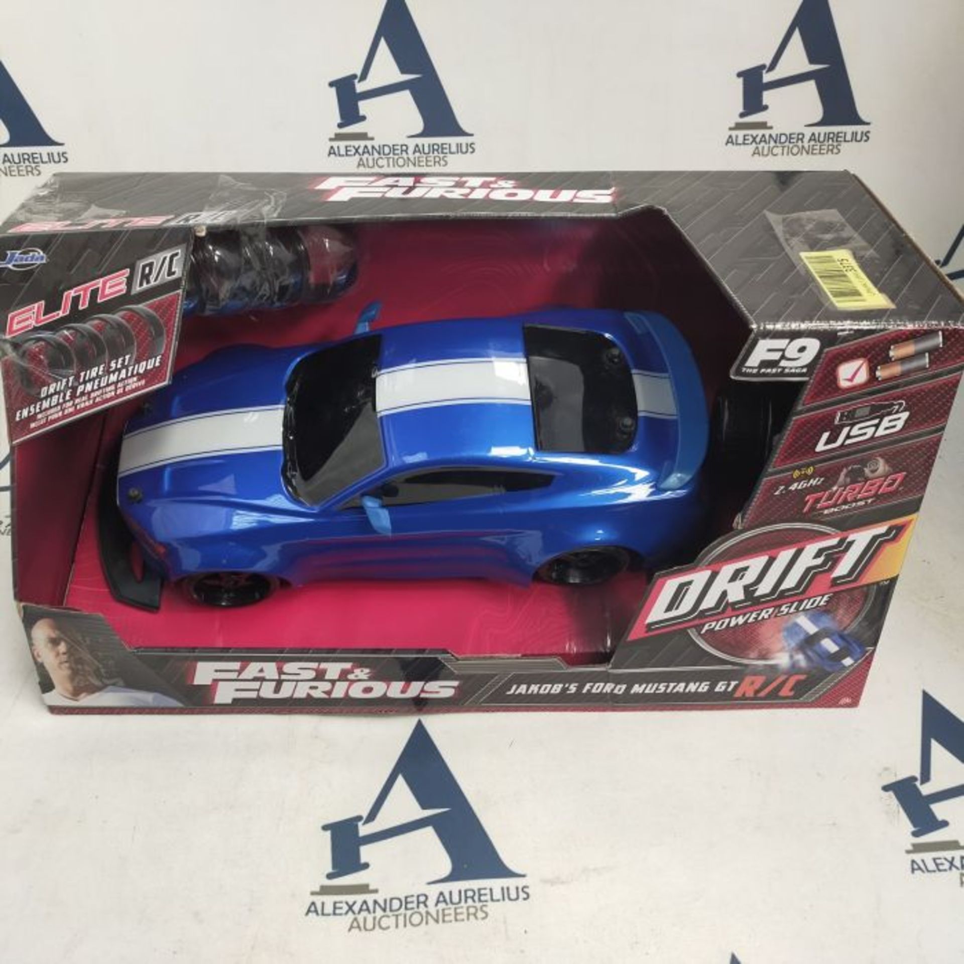 RRP £65.00 Jada 253209006 The Fast And The Furious FAST & FURIOUS RC JACOBS DRIFT FORD MUSTANG GT - Image 2 of 2