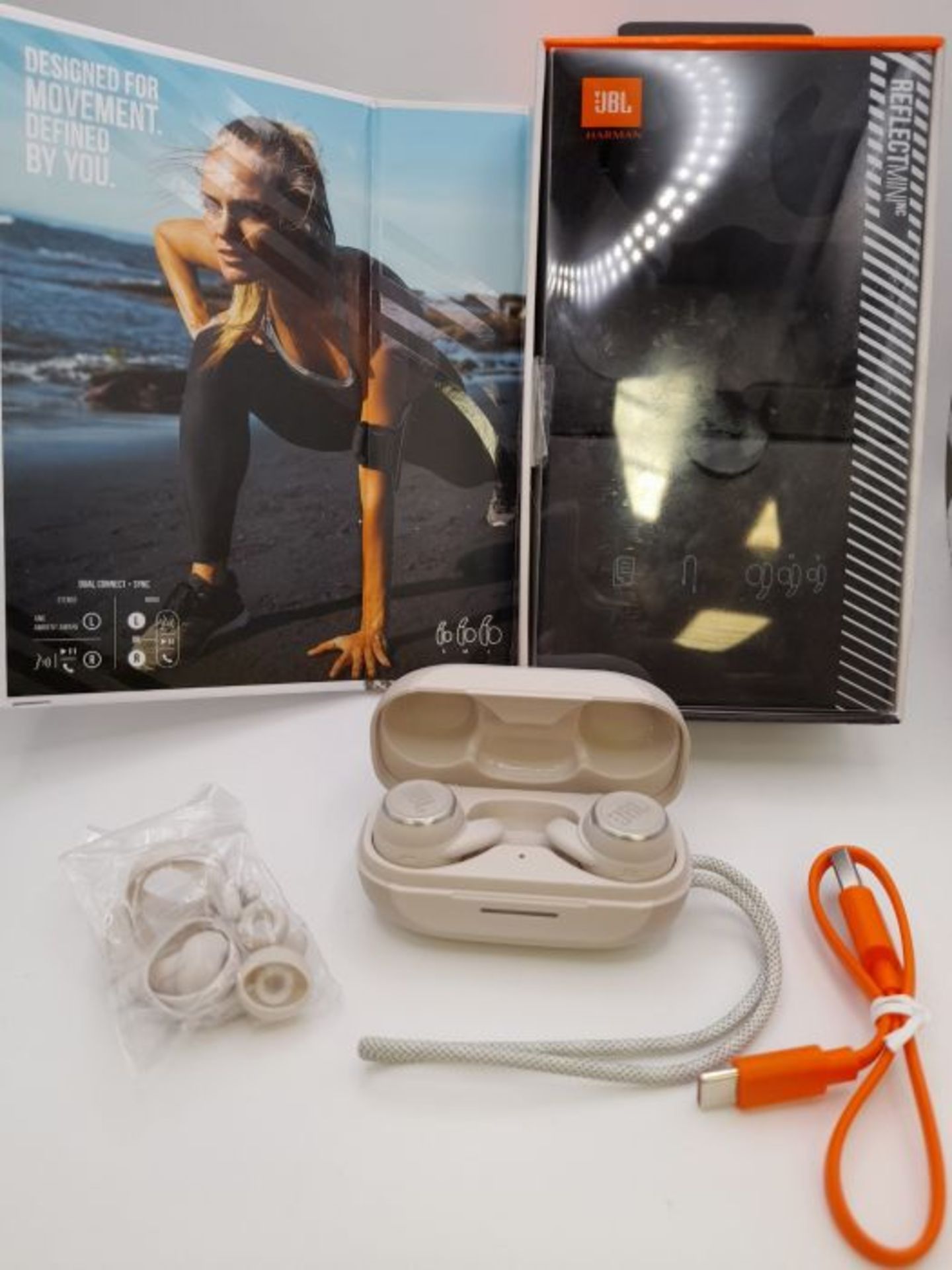 RRP £126.00 JBL Reflect Mini NC TWS - Small waterproof sports in-ear headphones with Bluetooth, wi - Image 2 of 3