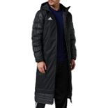 RRP £138.00 adidas Jacket 18 Winter Coat Veste Homme, Black/White, FR : S (Taille Fabricant : S)