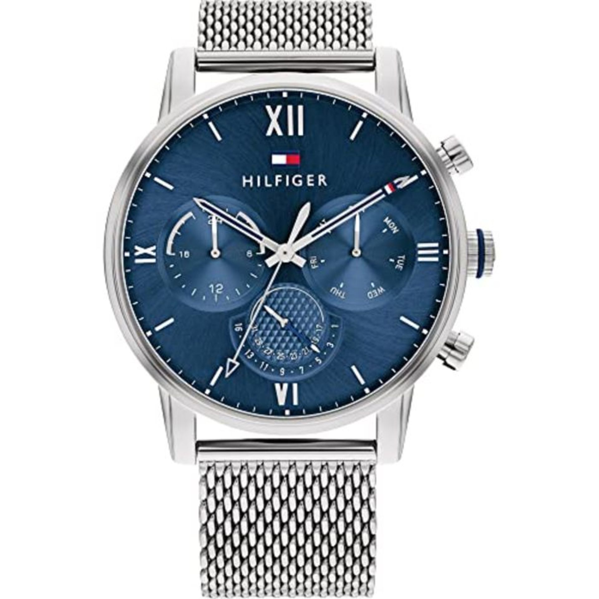 RRP £100.00 Tommy Hilfiger Men Analog Quartz Watch with Stainless Steel Strap 1791881