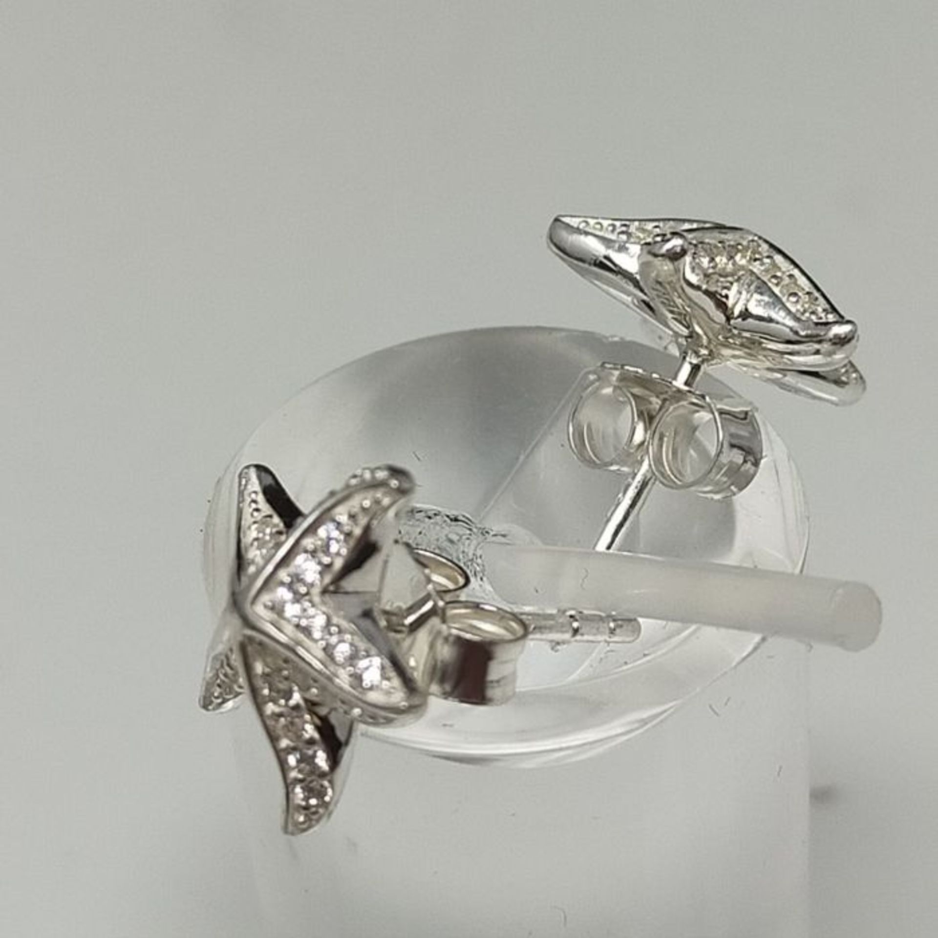 RRP £105.00 Thomas Sabo Women Stud Earrings Starfish 925 Sterling Silver H2003-051-14 - Image 3 of 3