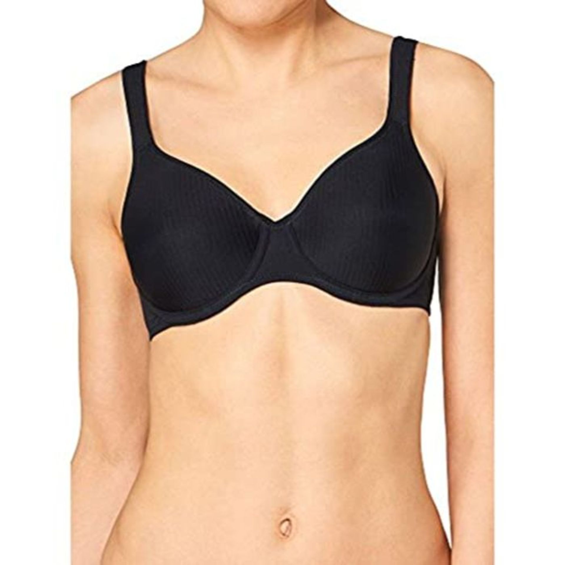 Triumph Women's contemporary Soft + Cotton W Non-Padded Wired Bra, Black, 42DD