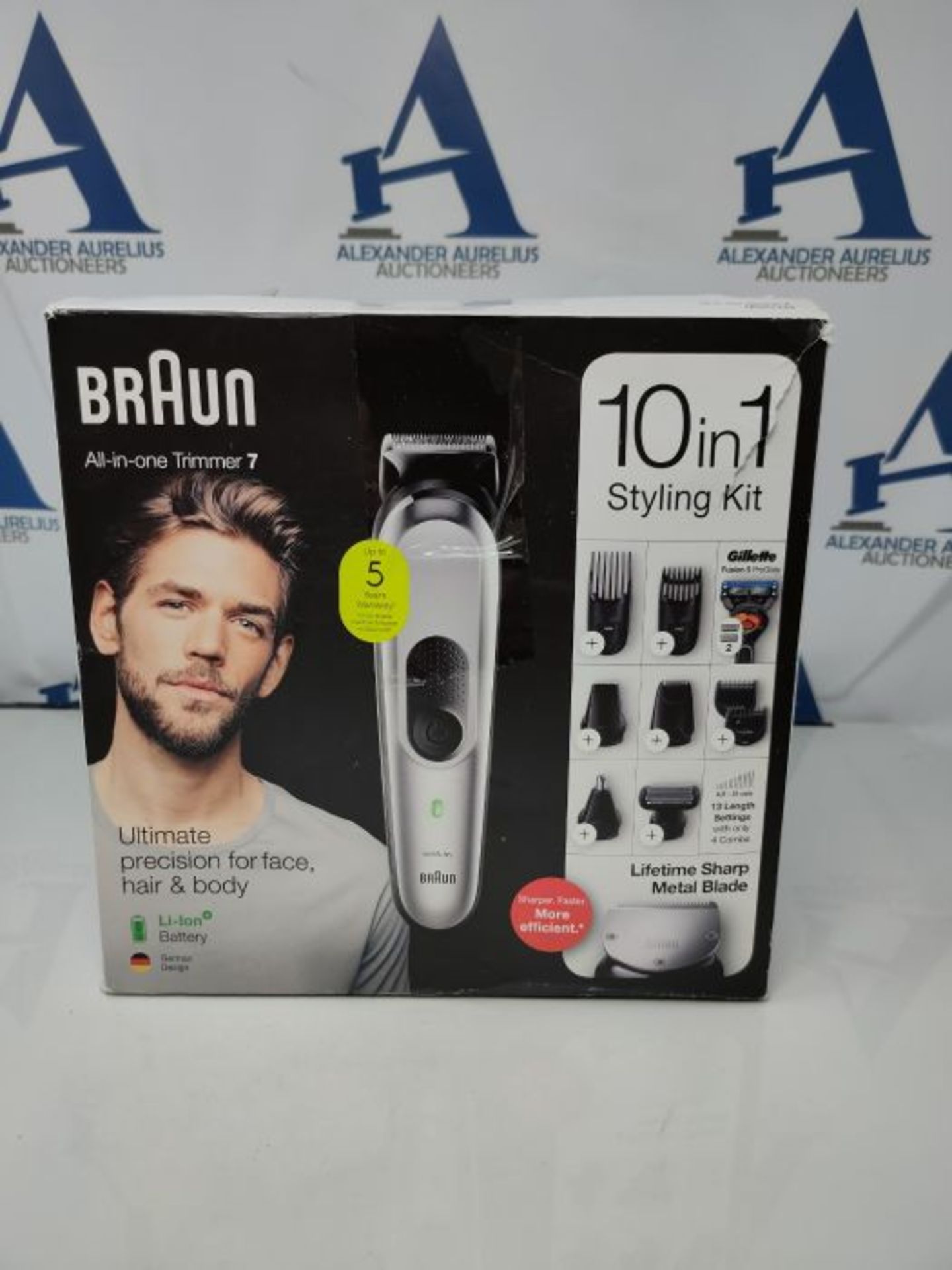 RRP £55.00 Braun Beard Trimmer/Hair Clipper Men's Trimmer/Hair Clipper & Shaver 10-in-1 Set for B - Image 2 of 3