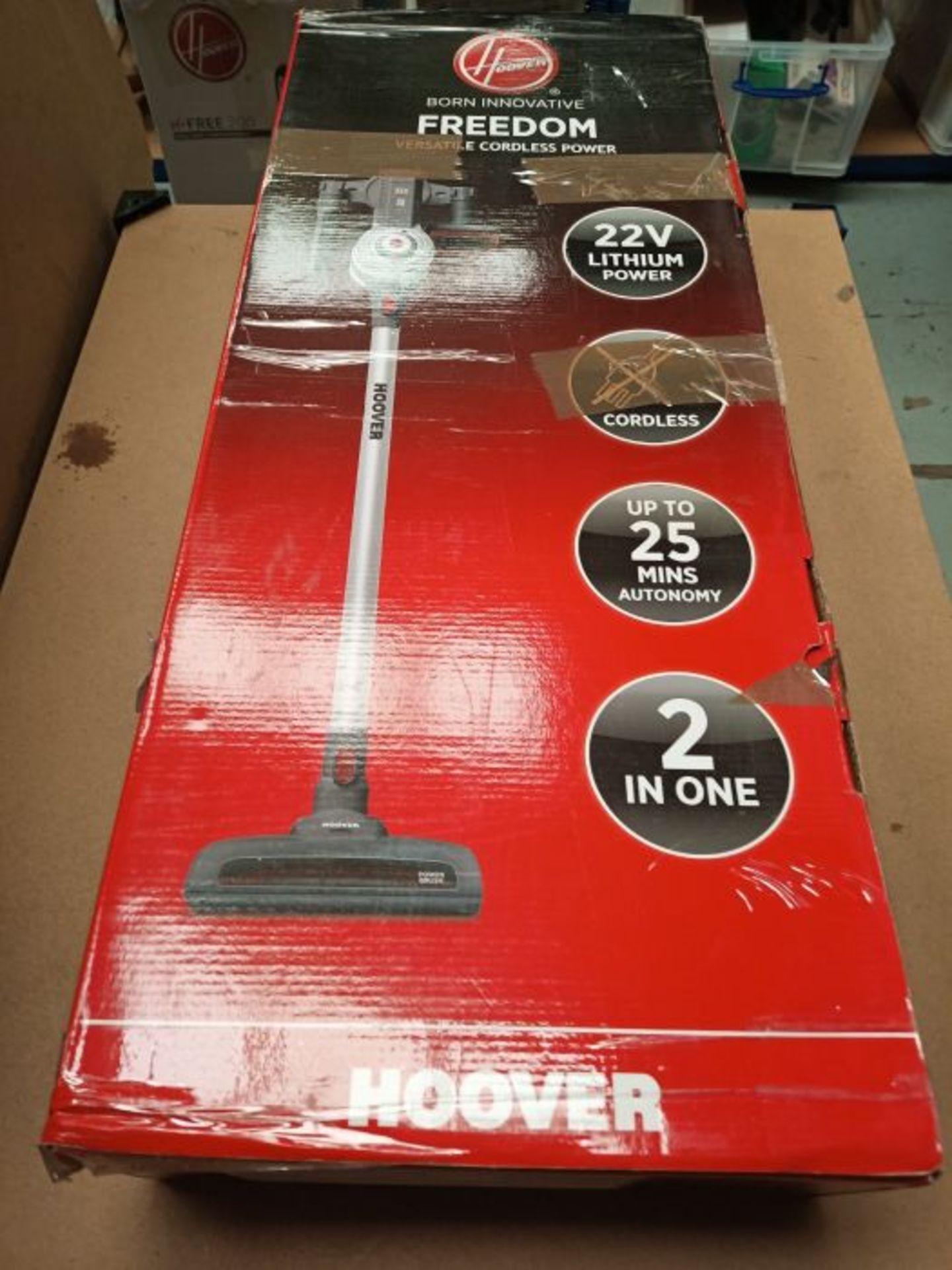 RRP £89.00 Hoover fd22g Broom Battery 2 in 1 Freedom, Pearl Grey - Image 2 of 3