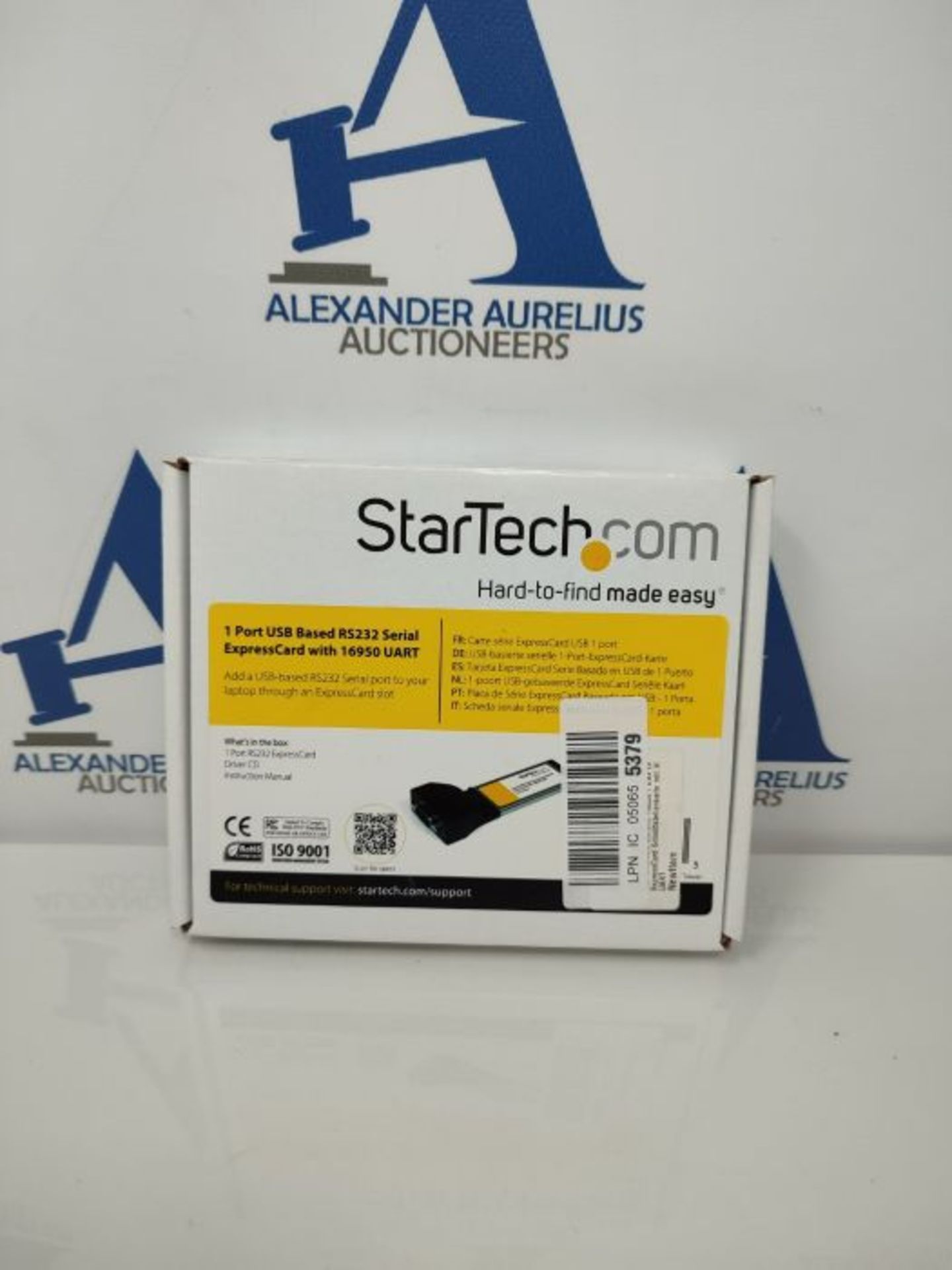 StarTech.com 1 Port ExpressCard to RS232 DB9 Serial Adapter Card w/ 16950 - USB Based - Image 2 of 3