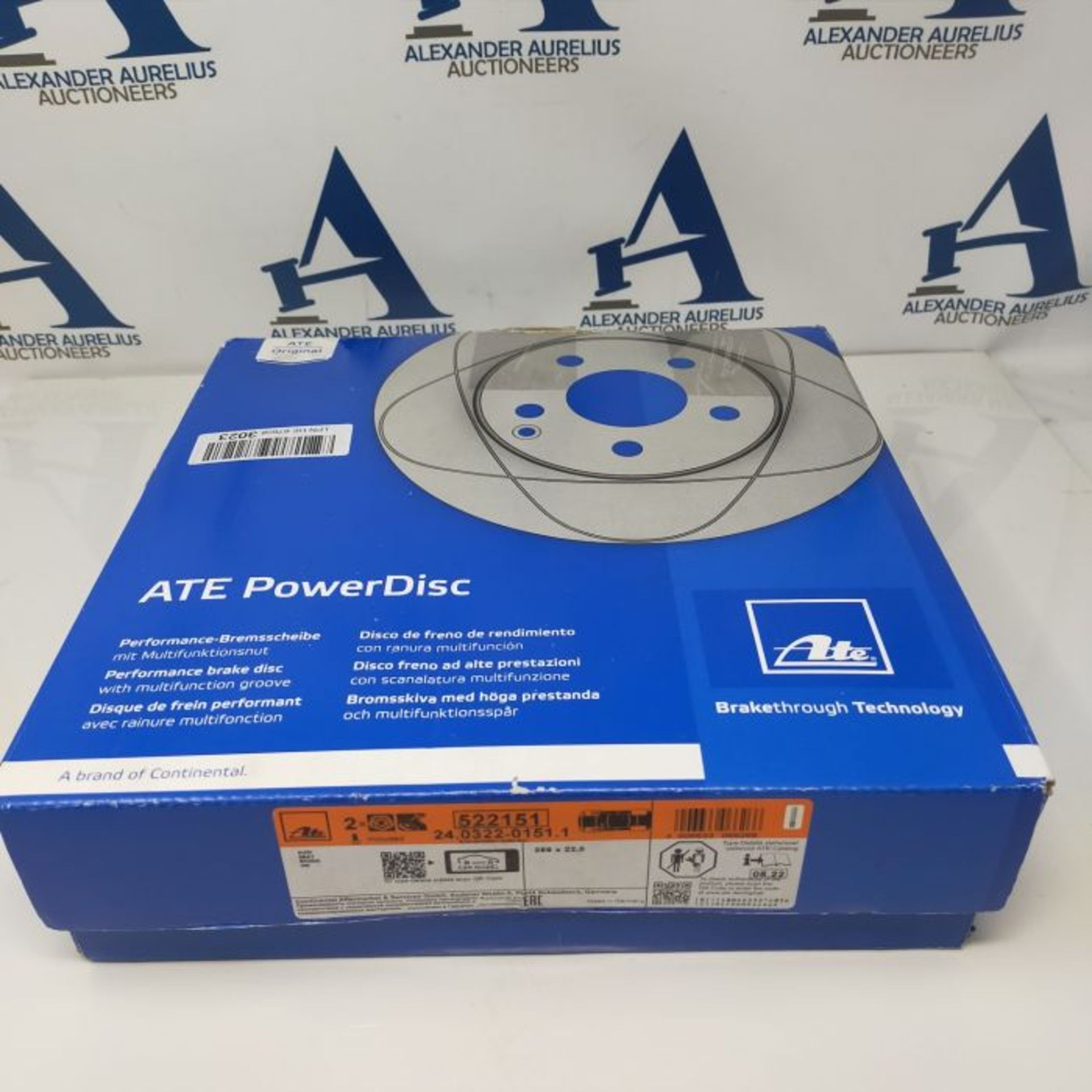 RRP £85.00 ATE 24.0322-0151.1 Brake Disc - Image 2 of 3