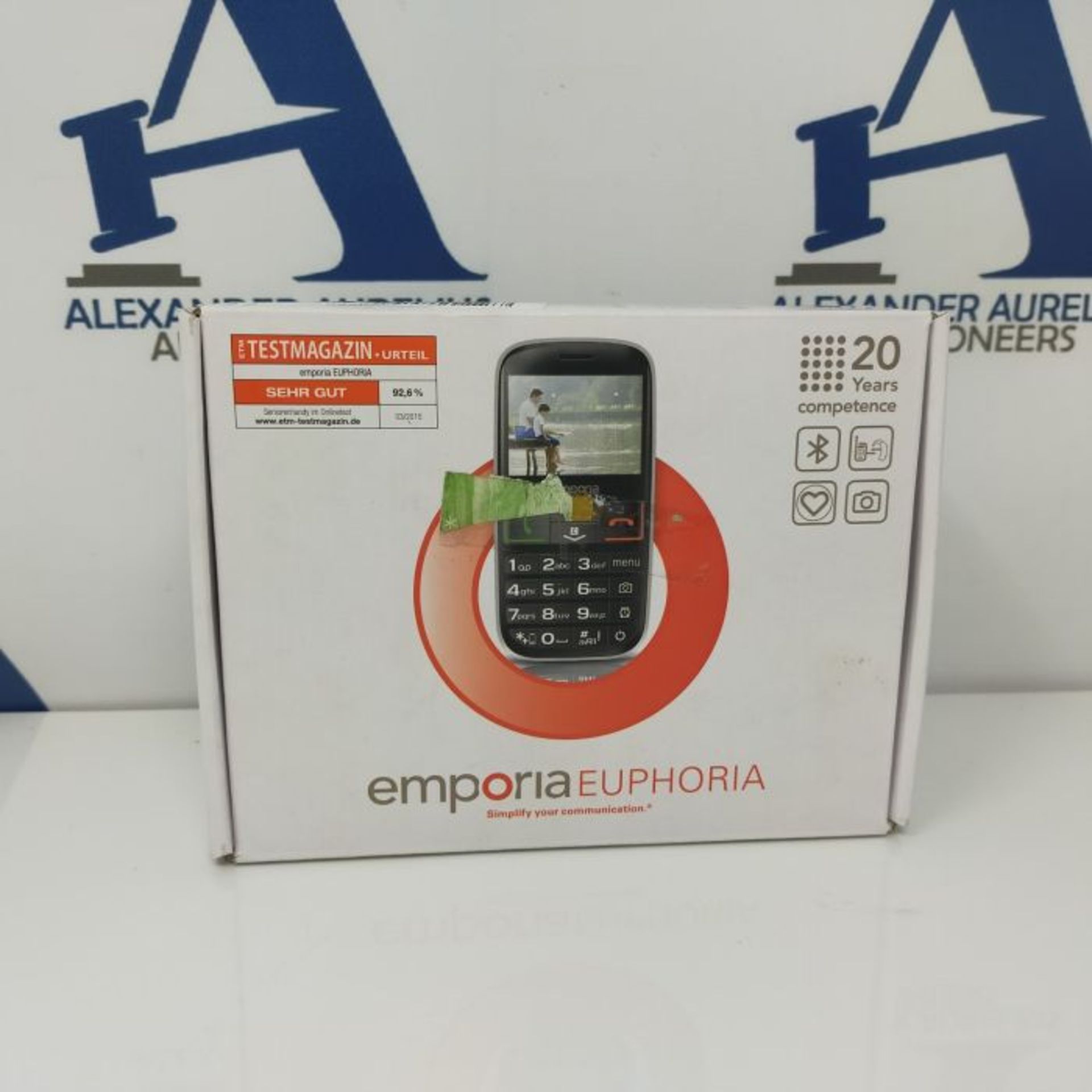 RRP £59.00 Emporia EUPHORIA 2.3" 90g Black, Silver - mobile phones (Single SIM, MiniSIM, Alarm cl - Image 3 of 3