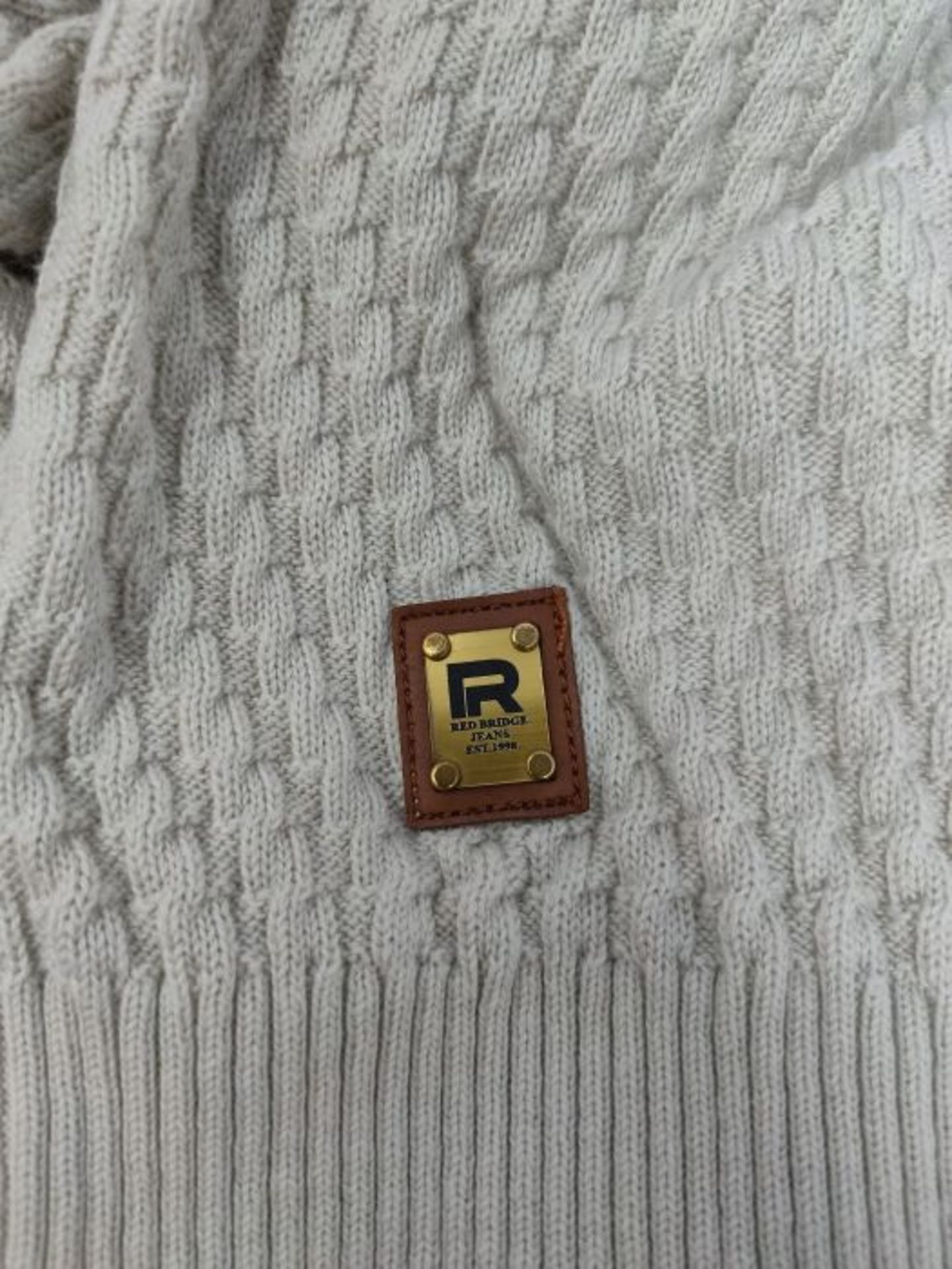 Redbridge Turtleneck knitted jumper with pattern, gray, S - Image 3 of 3