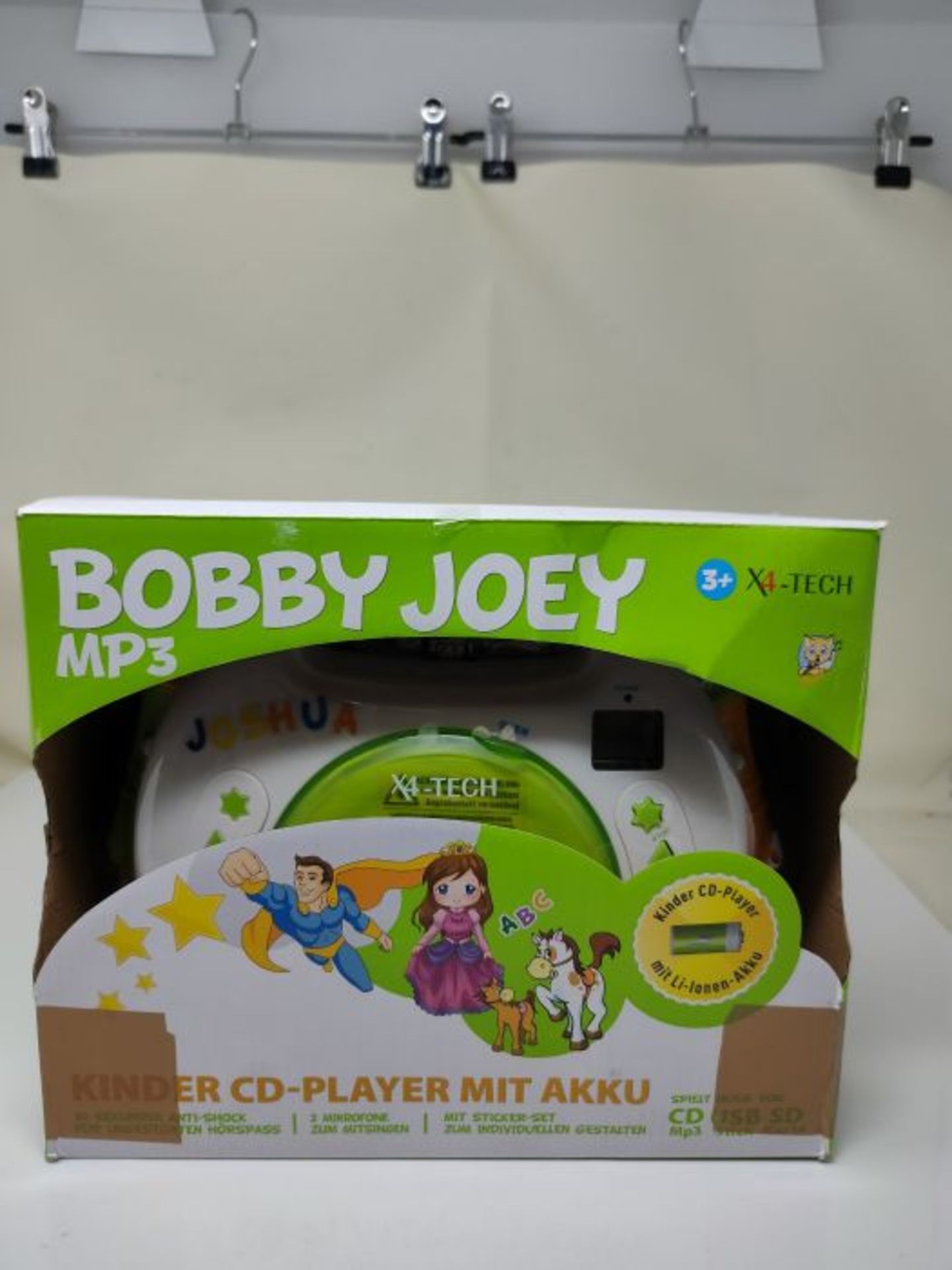 X4-TECH children's CD player Bobby Joey MP3 with battery and power supply - Image 2 of 3