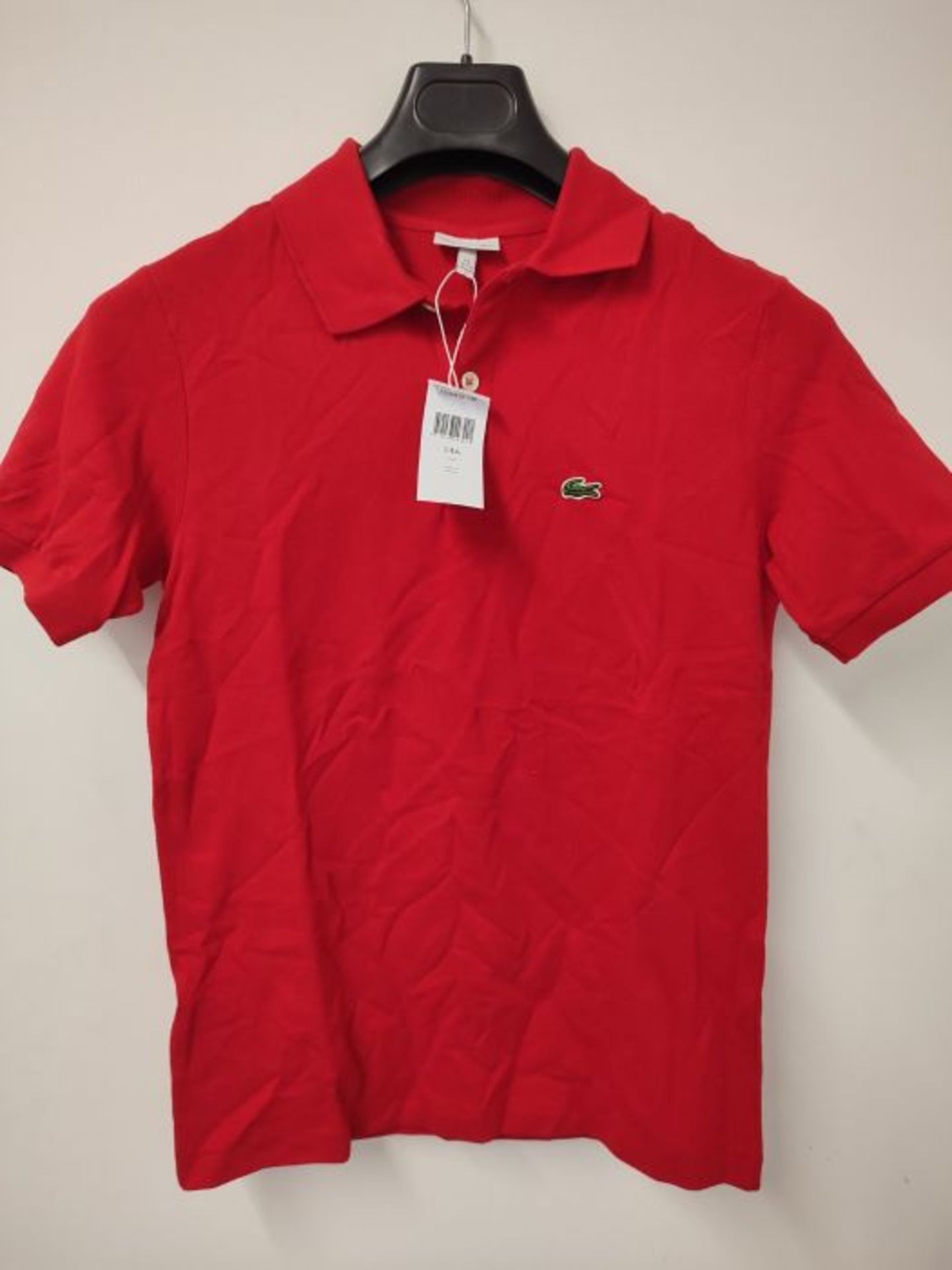 Lacoste Boy's PJ2909 Short Sleeve Polo T-Shirt, Red (Rouge 240), 14A (Manufacturer siz - Image 2 of 2