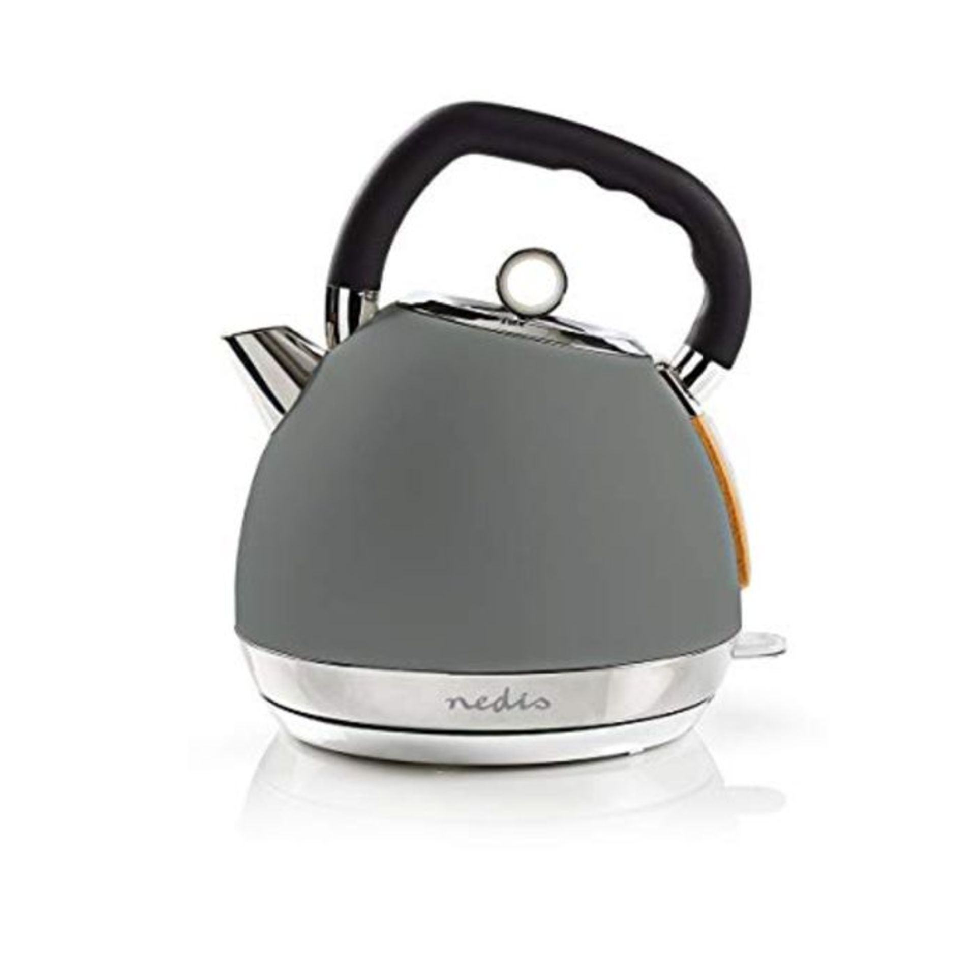 Nedis Electric Kettle, 1.8L, Soft, Grey