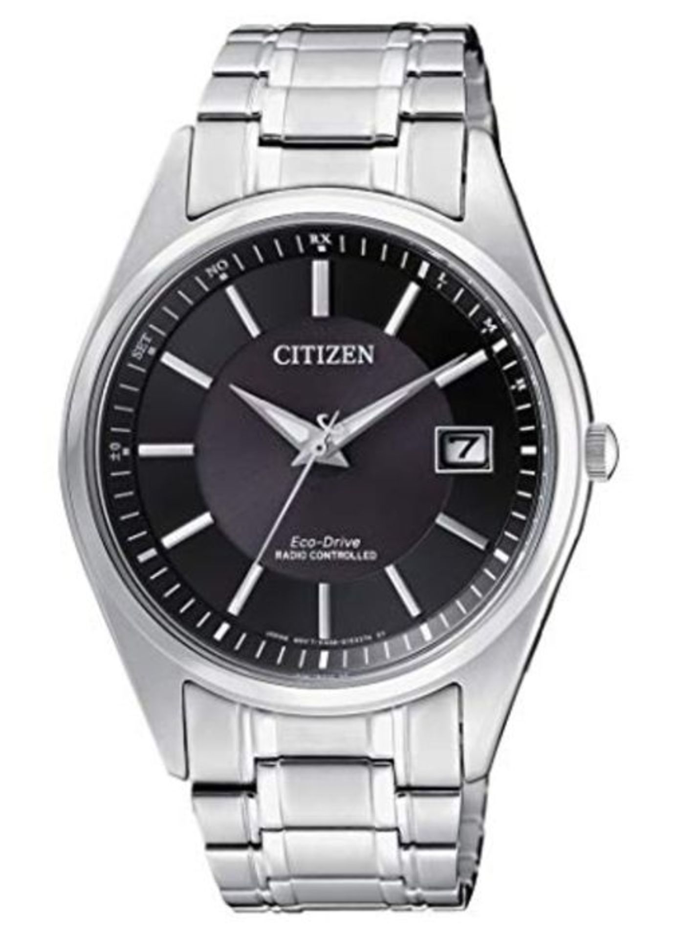 RRP £288.00 Citizen Men's Analogue Solar Powered Watch with Stainless Steel Strap AS2050-87E
