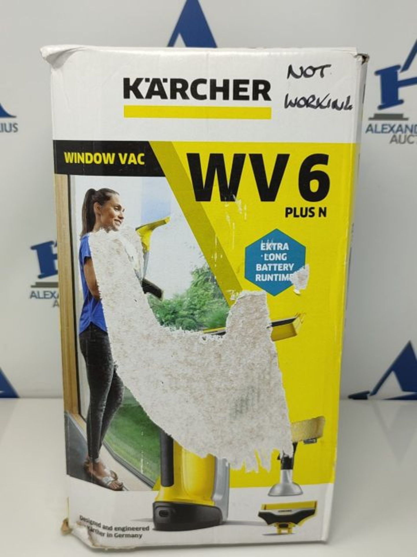 RRP £109.00 Kärcher 16332220 WV 6 Plus N Window Vac, 10 W, 240 V, Yellow/Black - Image 2 of 3