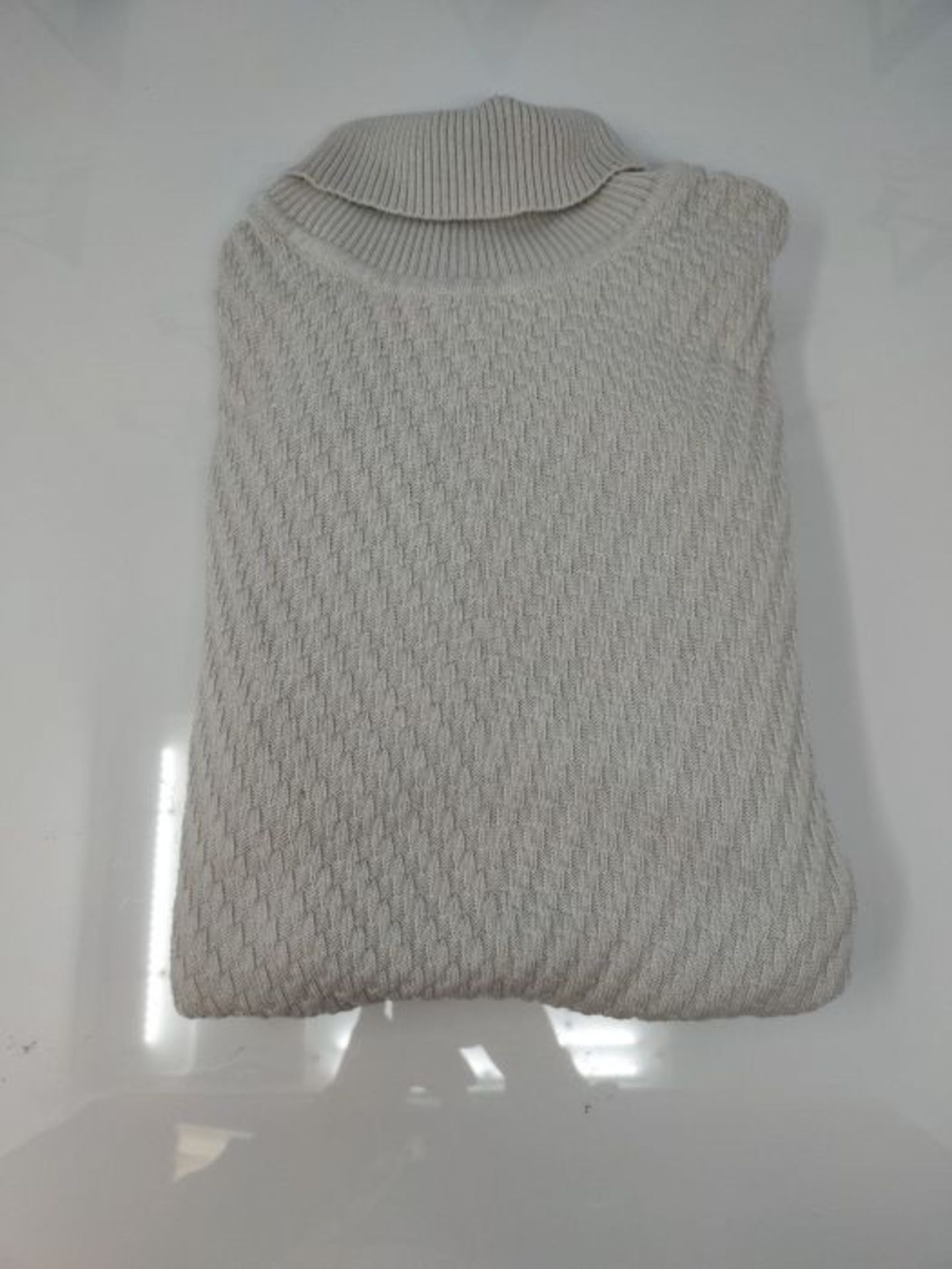 Redbridge Turtleneck knitted jumper with pattern, gray, S - Image 2 of 3
