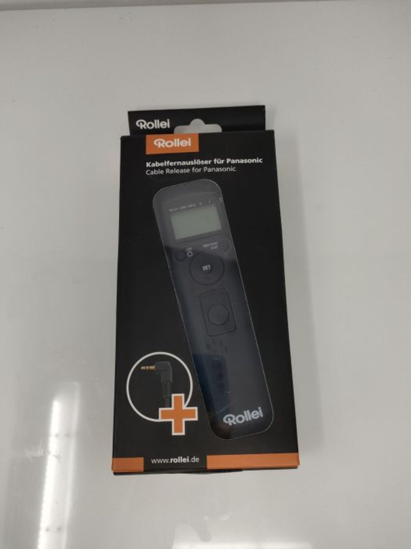 Rollei Cable Remote Release, Easy To Use, Illuminated LCD Display, Black - Image 2 of 3