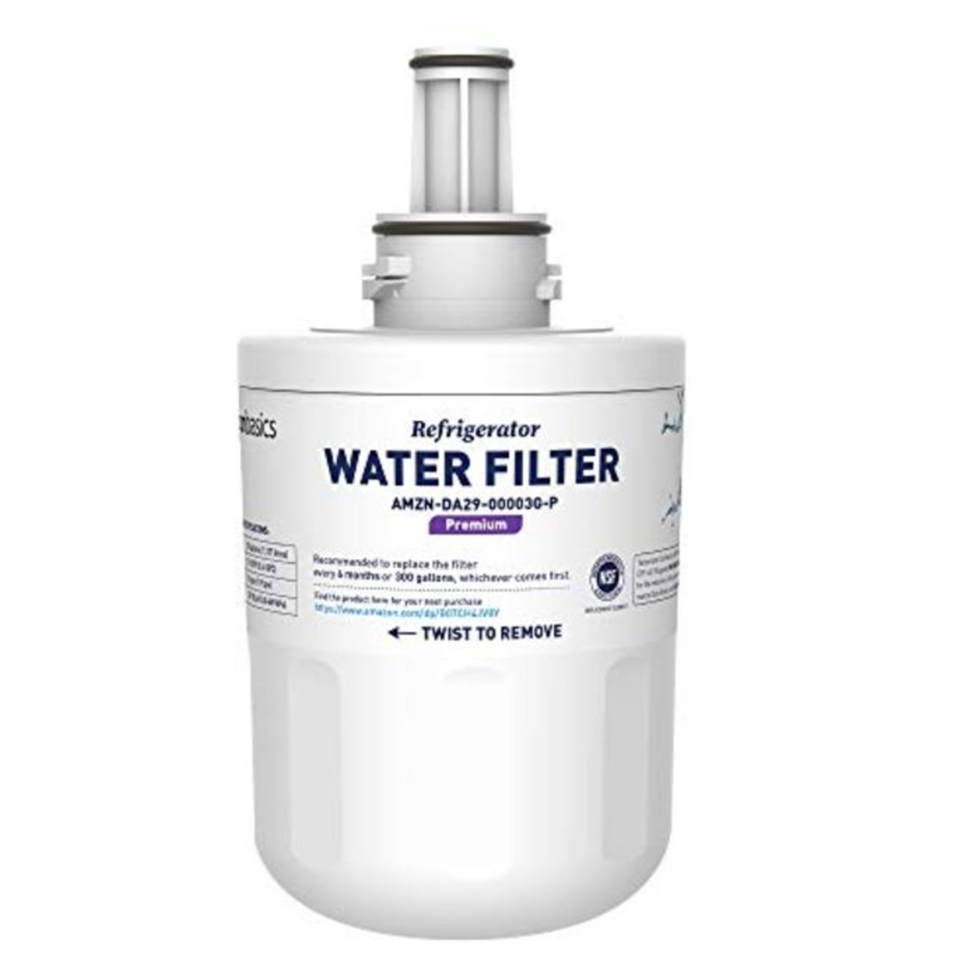 Amazon Basics Replacement Samsung DA29-00003G Refrigerator Water Filter - Premium Filt