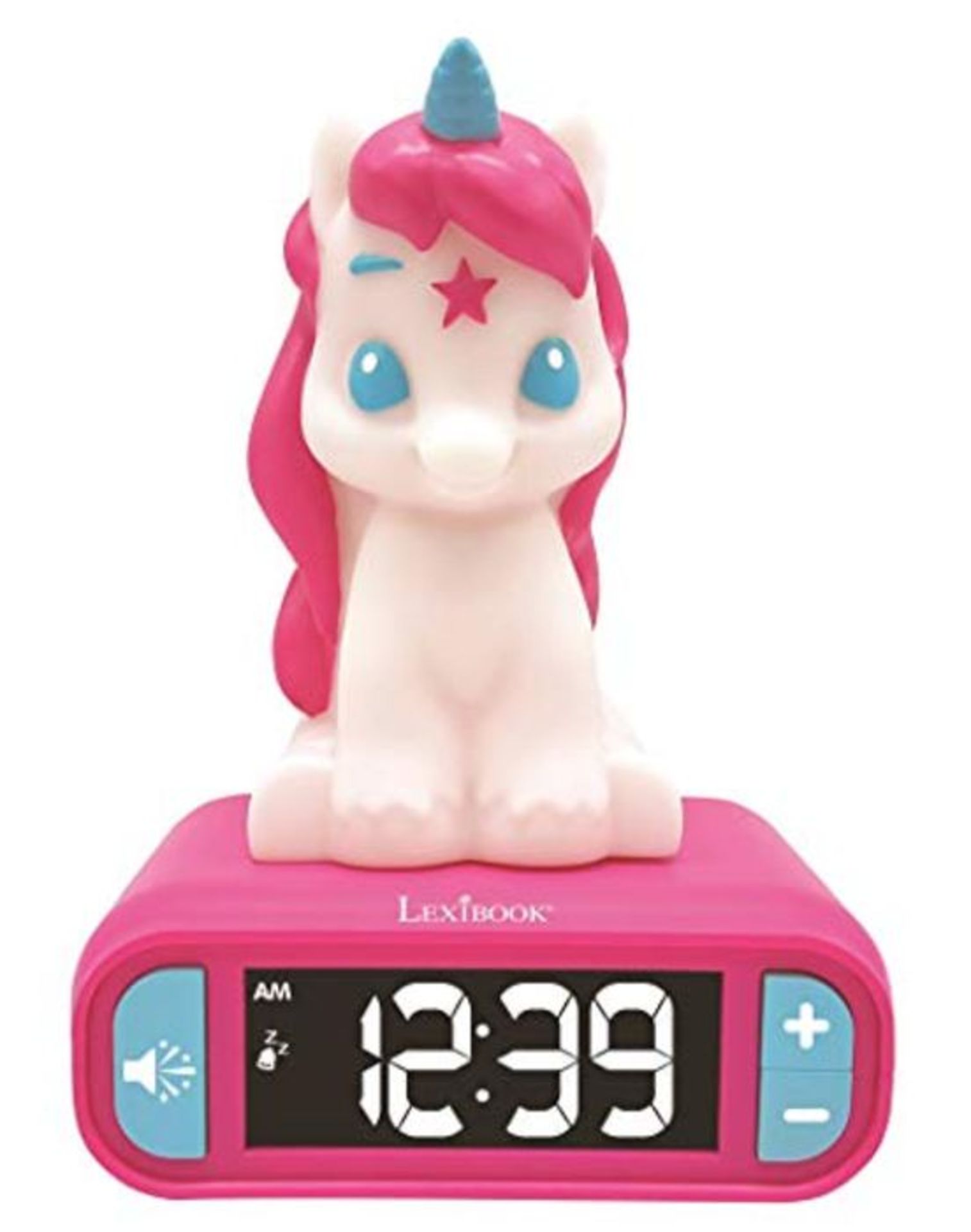 Lexibook Digital Alarm Kids with Night Light, Snooze Sound Effects, Childrens Clock, L