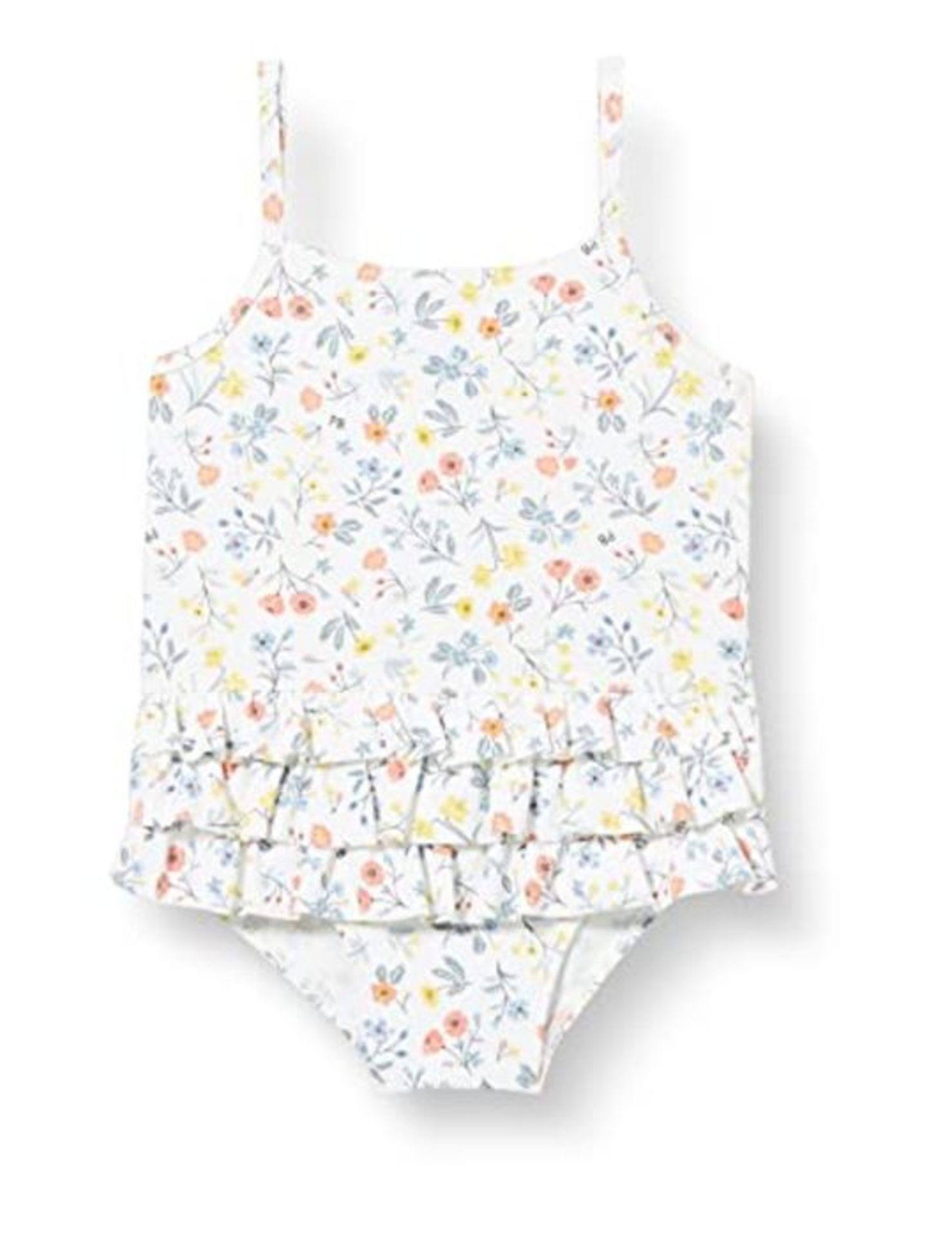 Petit Bateau Girl's A03QZ01070 Swimwear, Blanc/Multico, 12M 12MOIS