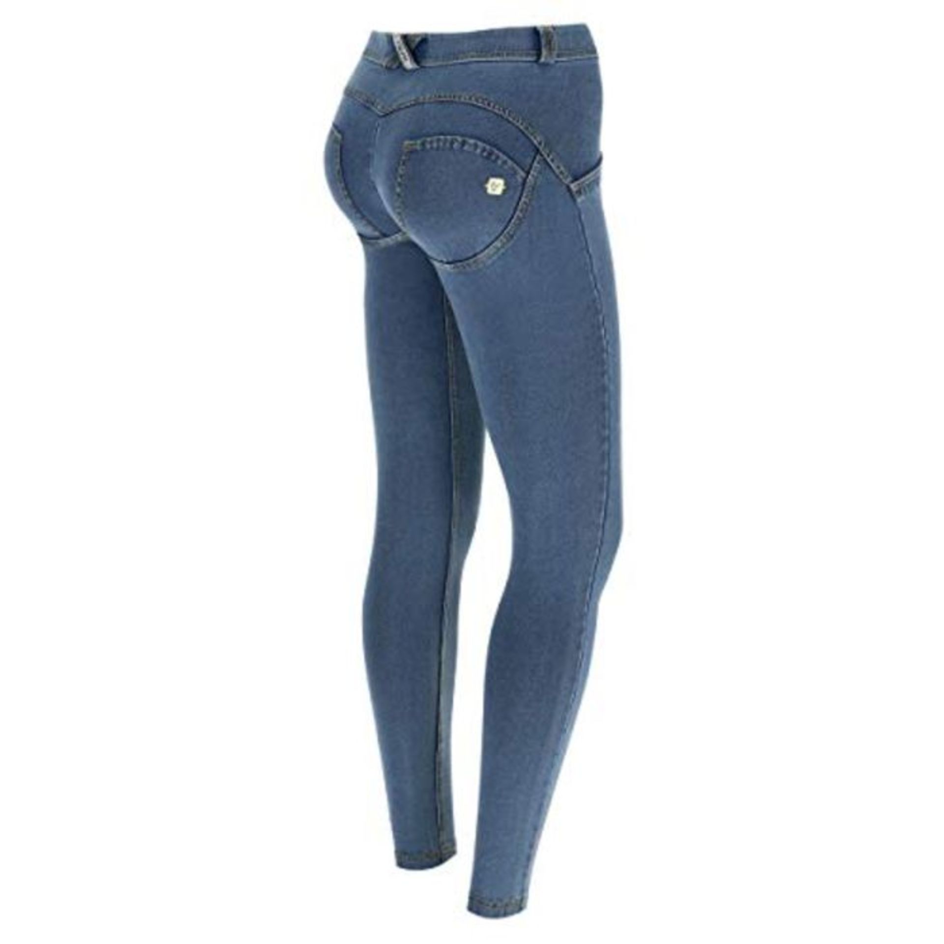 RRP £106.00 FREDDY Damen Skinny Jeans, , Blau (Jeans Chiaro/Cuciture Gialle J4y), Gr. 36 (Herstell