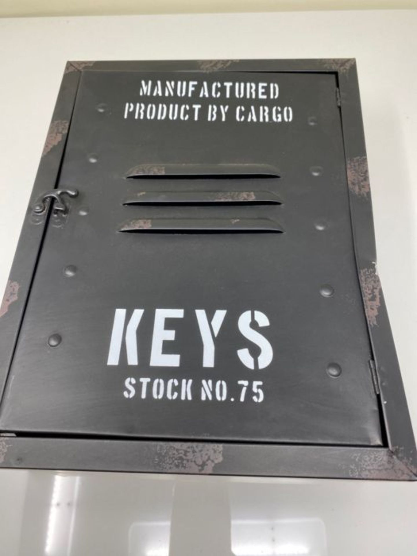 ootb Metal Key Box, Black, 30 x 23 x 9 cm - Image 2 of 2