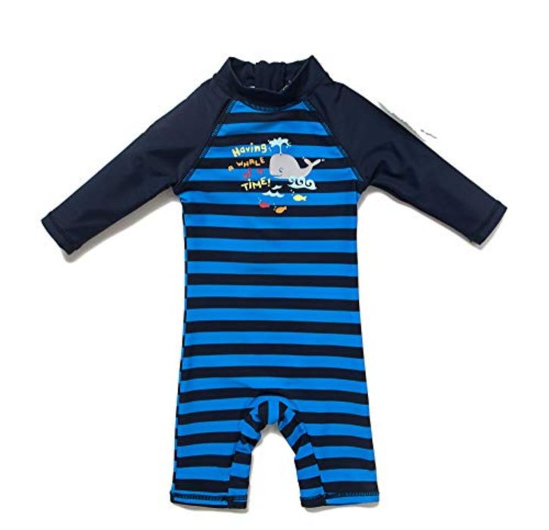 Bonverano Baby Boy Swimming Costume One Piece Long Sleeve Clothing UV Protection 50+ S