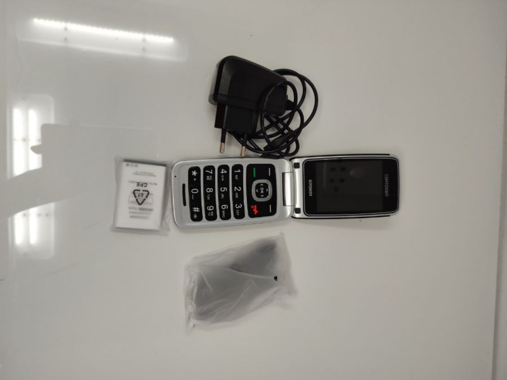 Brondi Contender Telefono Cellulare GSM DUAL SIM con Tasti Grandi, Nero - Image 3 of 3