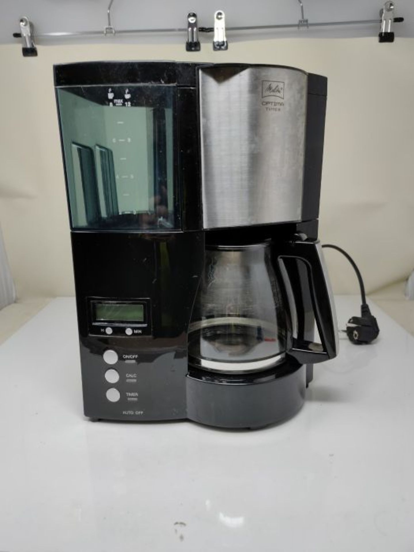 RRP £53.00 Melitta Filter Coffee Maker with Glass Pourer, Hot Hold and Timer Function, Optima Tim - Image 3 of 3